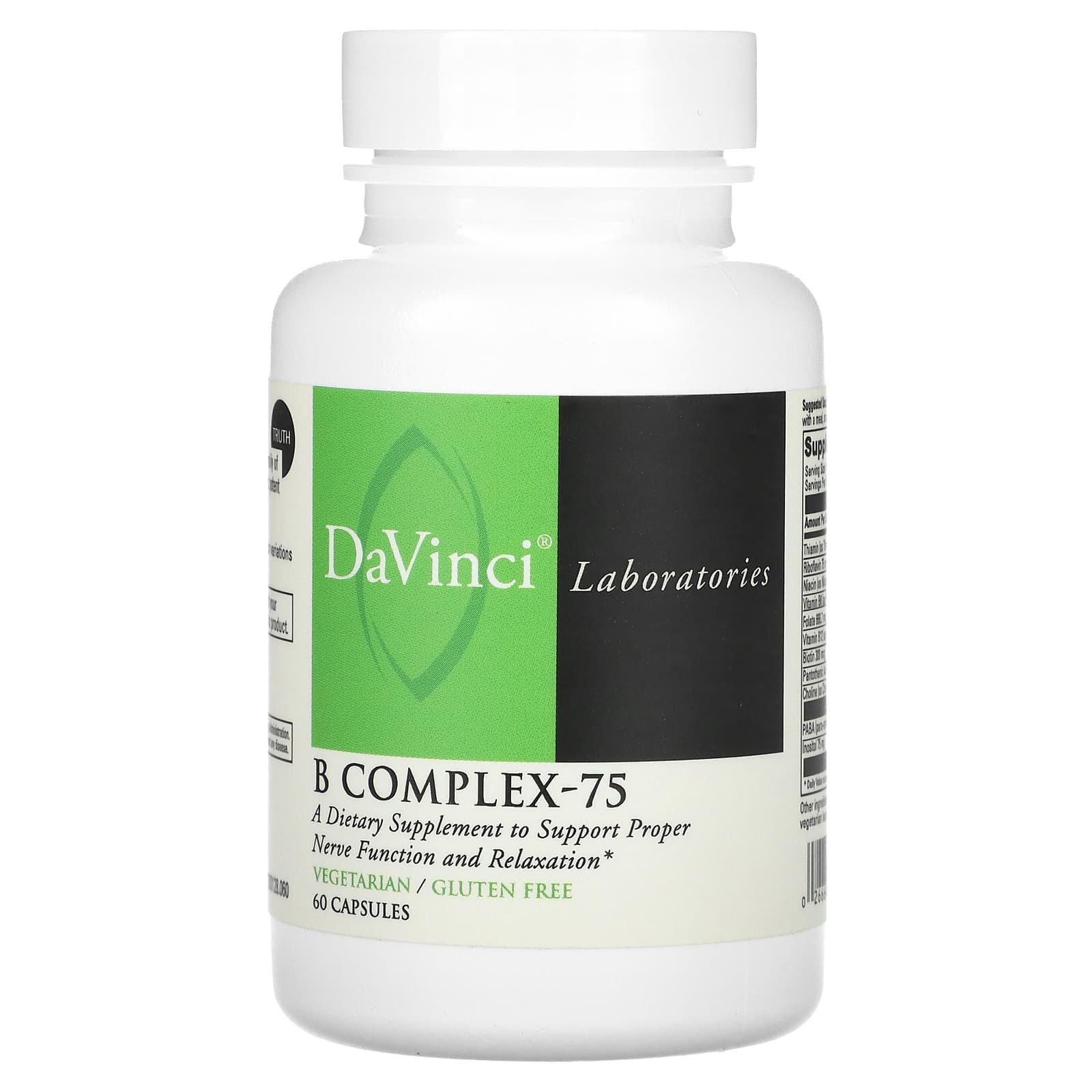 B Complex-75 by DaVinci Laboratories - Nerve Support & Relaxation - Image 1
