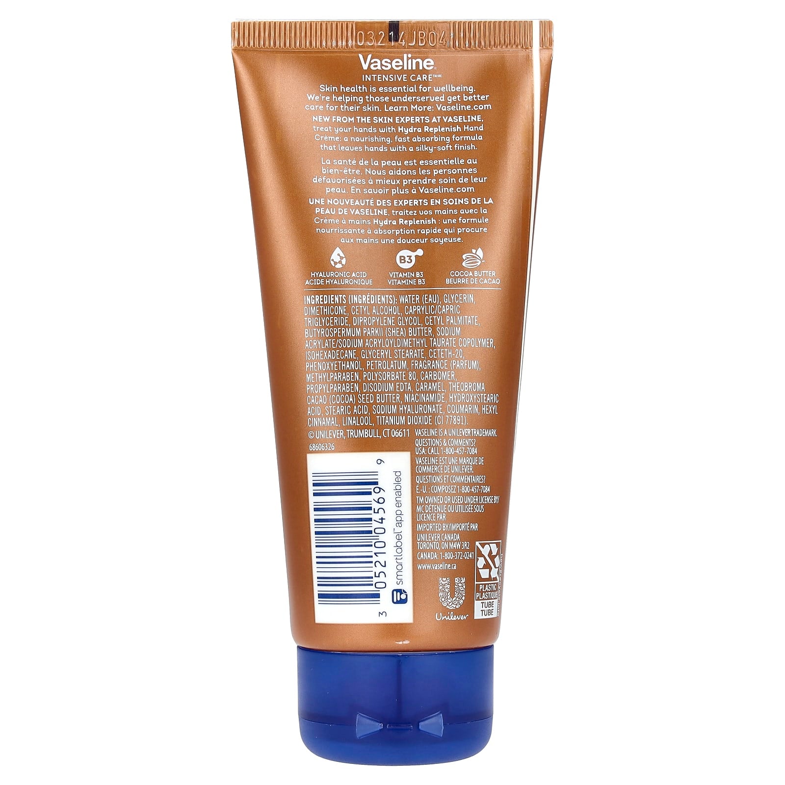 Vaseline, Intensive Care™, Hydra Replenish Hand Creme, 3.4 fl oz (100 ml) - Image 2