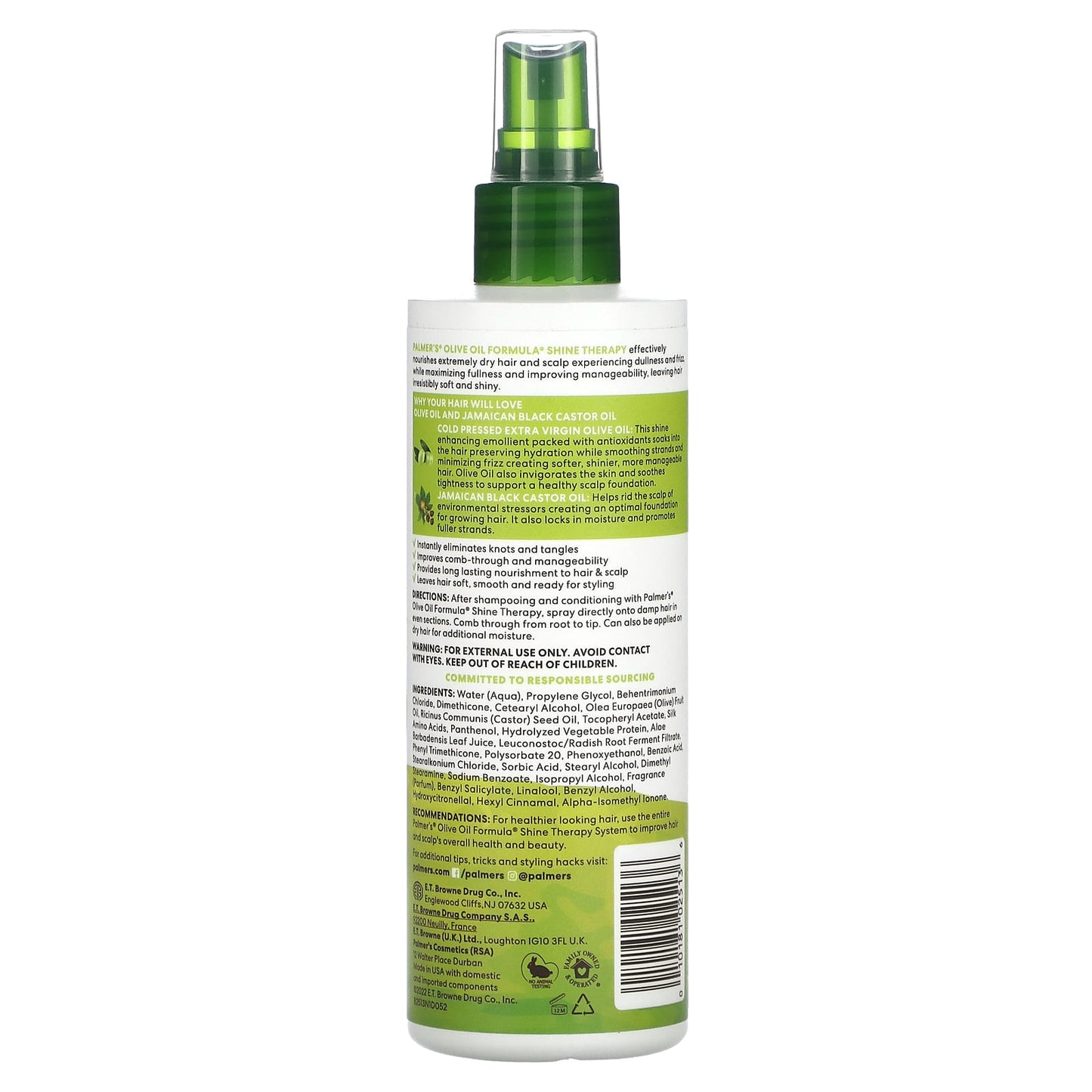 Palmer's, Olive Oil Formula® with Vitamin E, Shine Therapy Leave-In Conditioner, 8.5 fl oz (250 ml) - Image 2