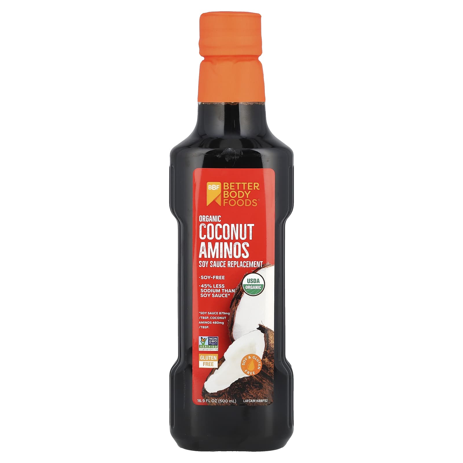Coconut Aminos by BetterBody Foods - Soy-Free, Organic, Low Sodium - Image 1