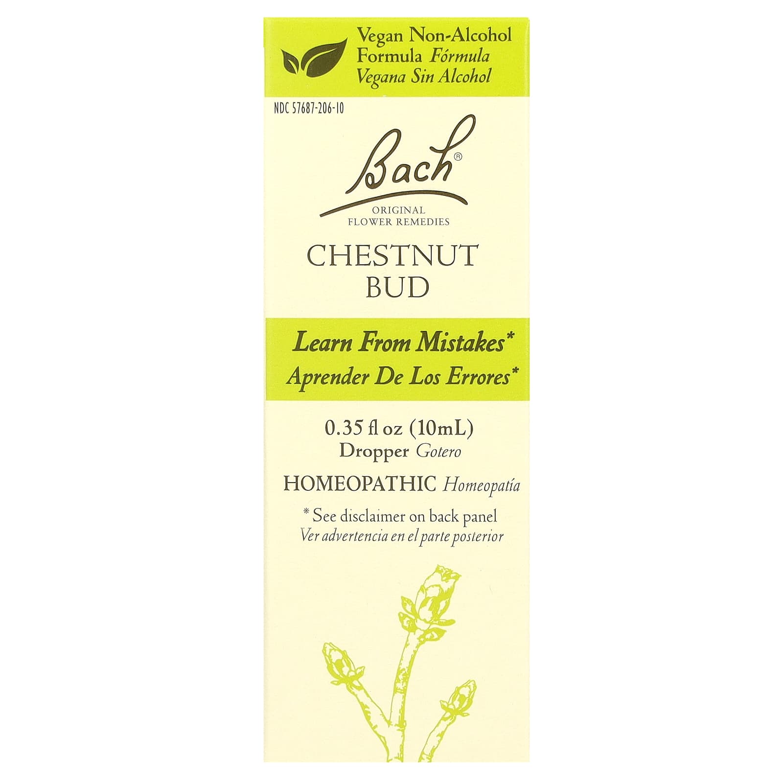 Learn from Mistakes with Bach's Chestnut Bud Flower Remedy, 10ml - Image 1