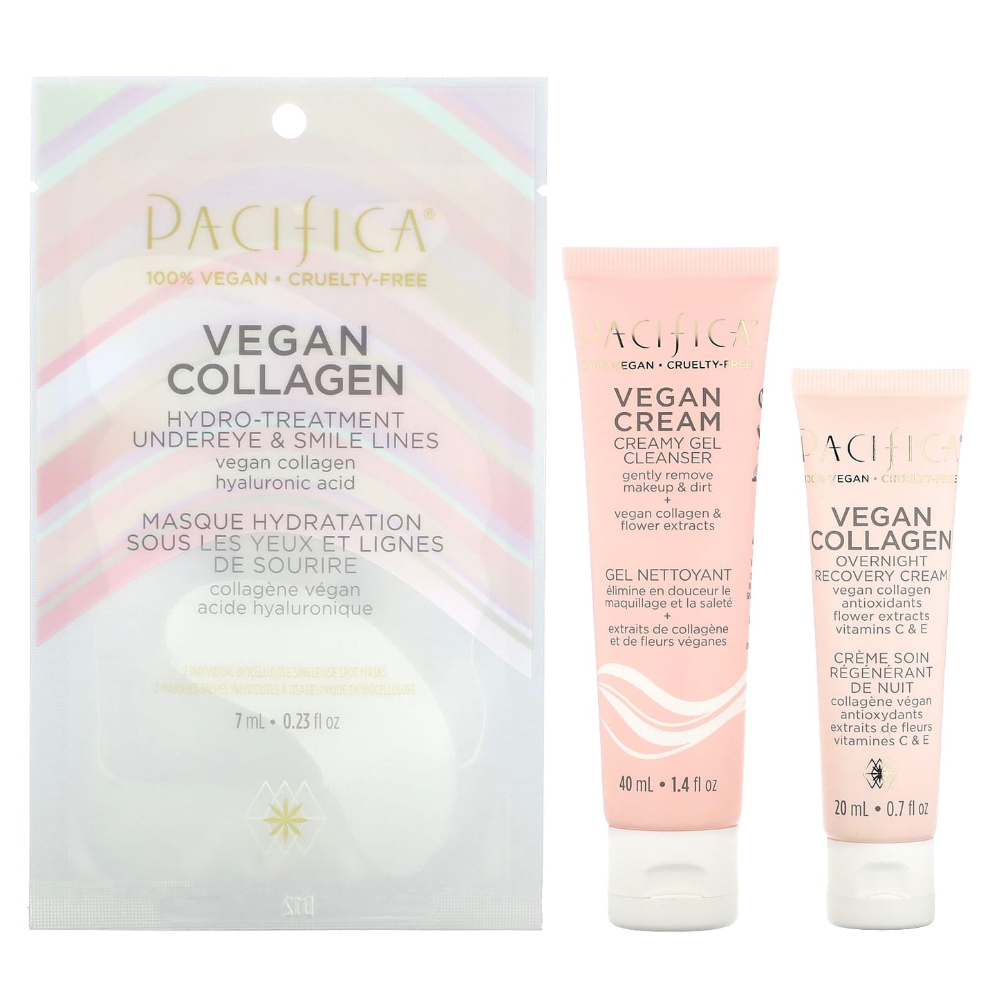 Pacifica, Vegan Collagen Skincare Kit , 3 Piece Kit - Image 1