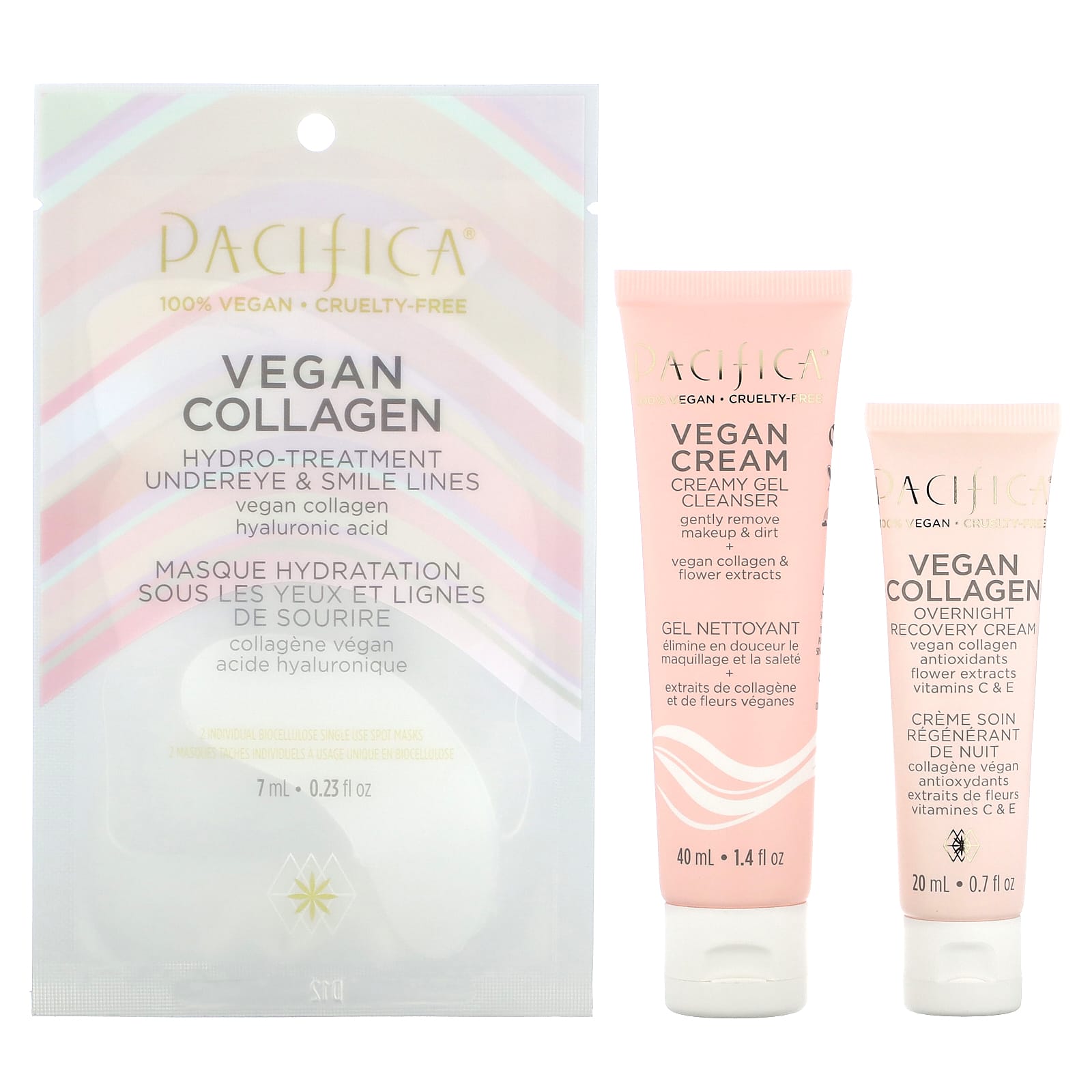 Pacifica, Vegan Collagen Skincare Kit , 3 Piece Kit - Image 1