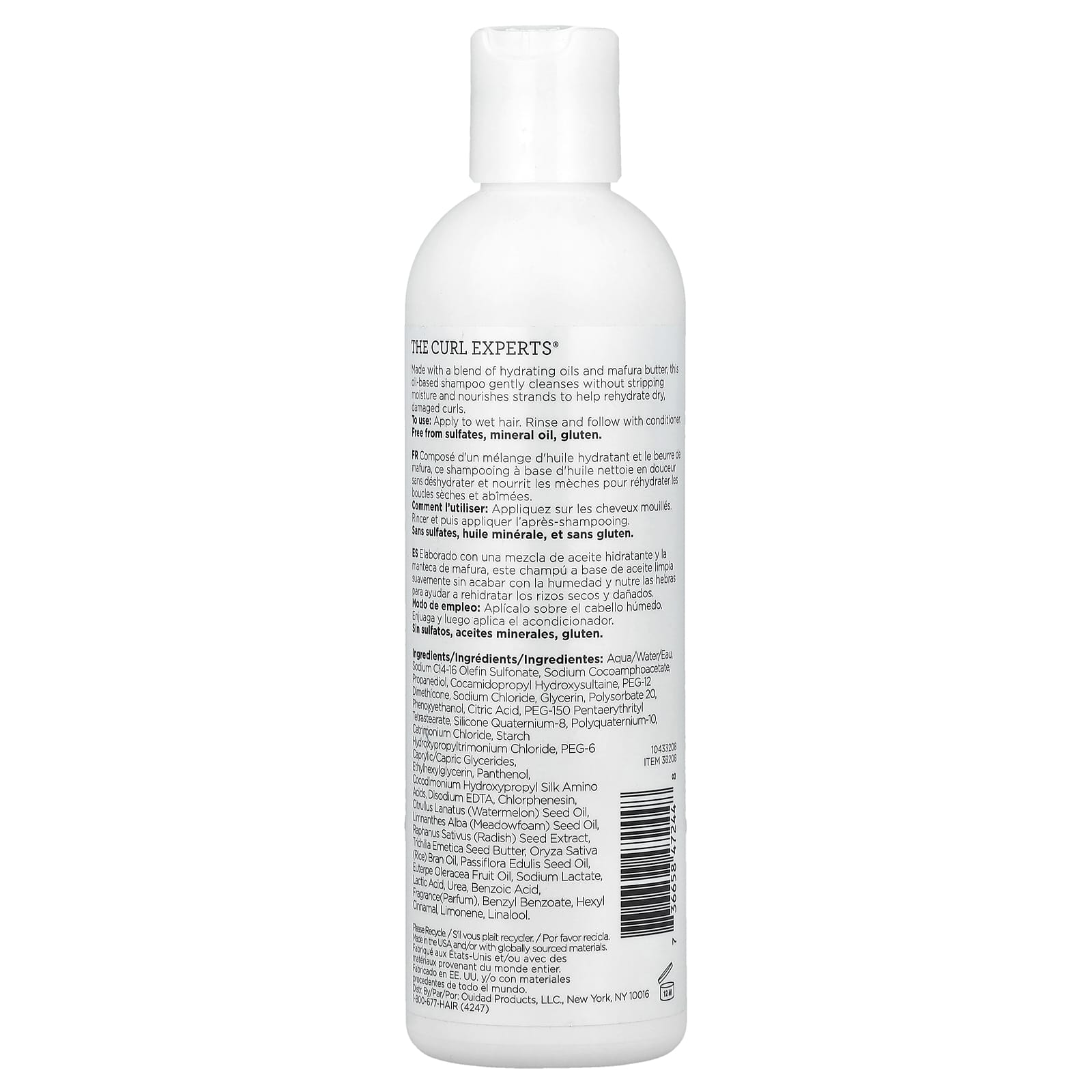 Ouidad, Moisture Lock™, Cleansing Oil Shampoo, All Curl Types, 8.5 fl oz (250 ml) - Image 2