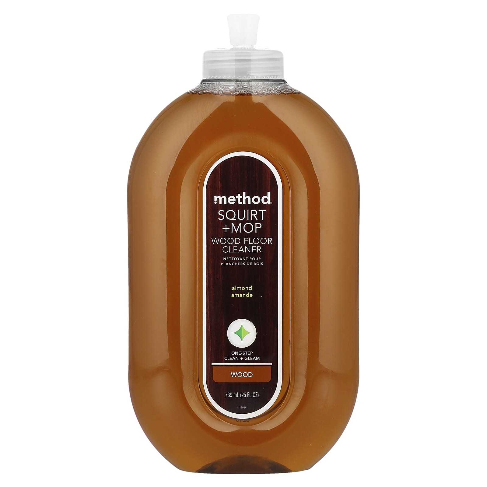Method, Squirt + Mop, Wood Floor Cleaner, Almond, 25 fl oz (739 ml) - Image 1