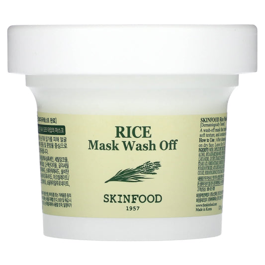 SKINFOOD, Rice Beauty Mask Wash Off, 4.23 oz (120 g) - Image 1