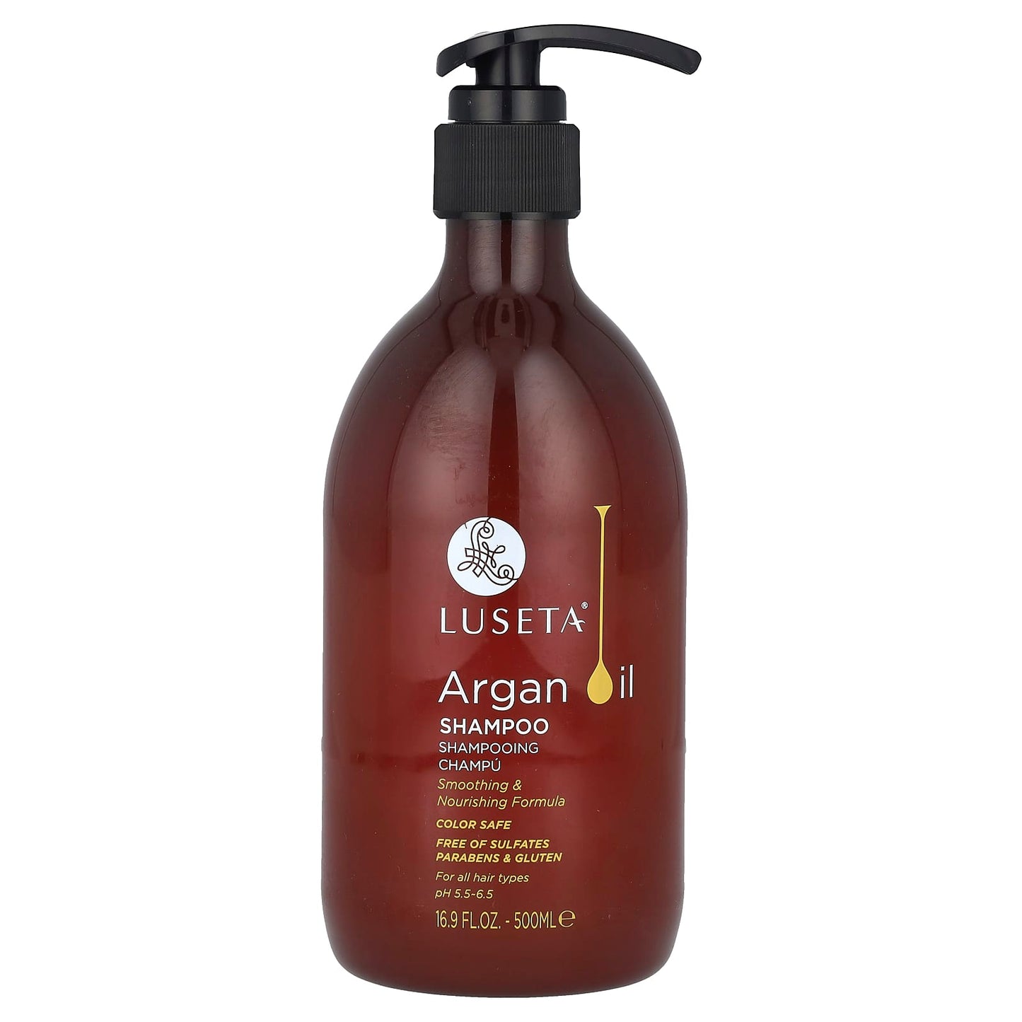Luseta Beauty, Argan Oil Shampoo, 16.9 fl oz (500 ml) - Image 1