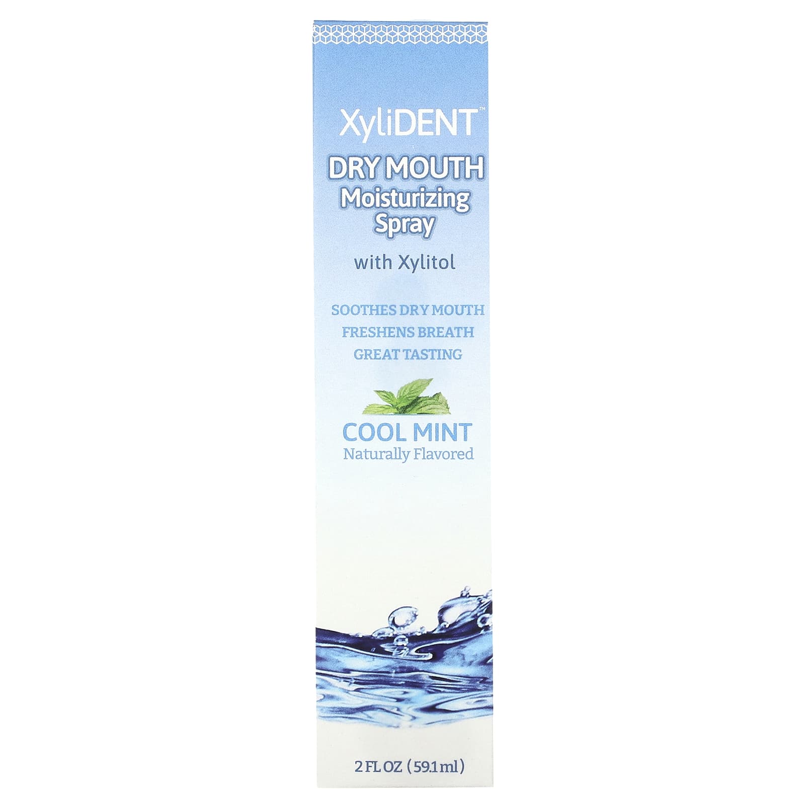 XyliDENT, Dry Mouth Moisturizing Spray with Xylitol, Cool Mint, 2 fl oz (59.1 ml) - Image 2