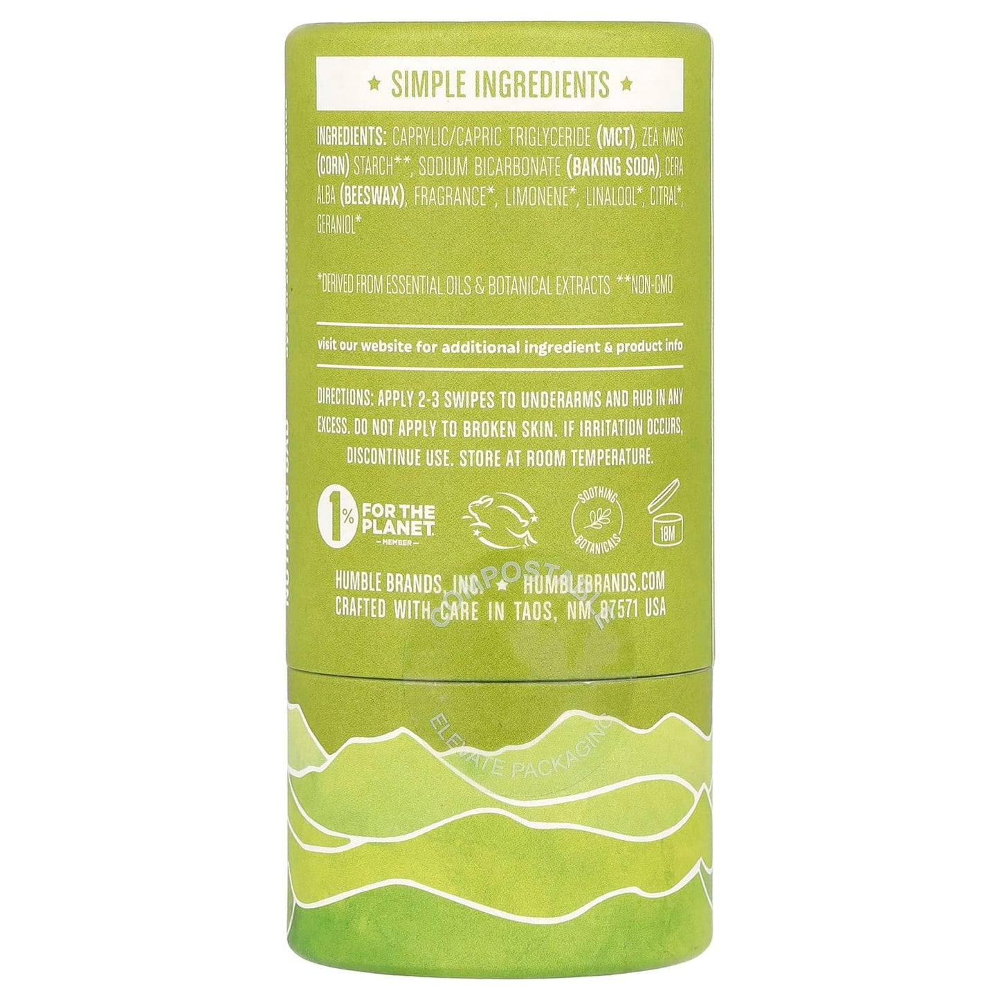 Bergamot & Ginger Aluminum-Free Deodorant by Humble Brands - Image 2