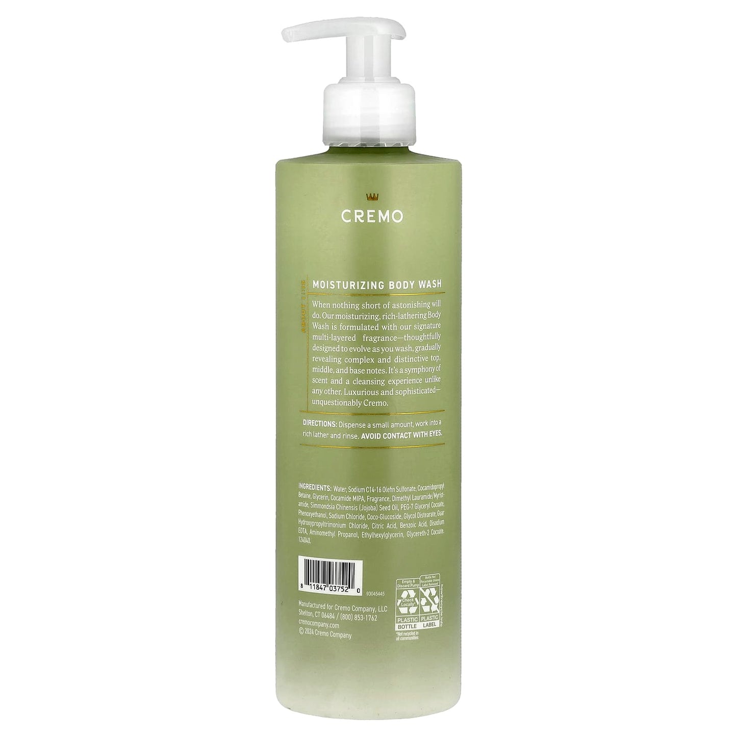 Cremo Pear Blossom Body Wash, 16 fl oz - Moisturizing & Fragrant - Image 2