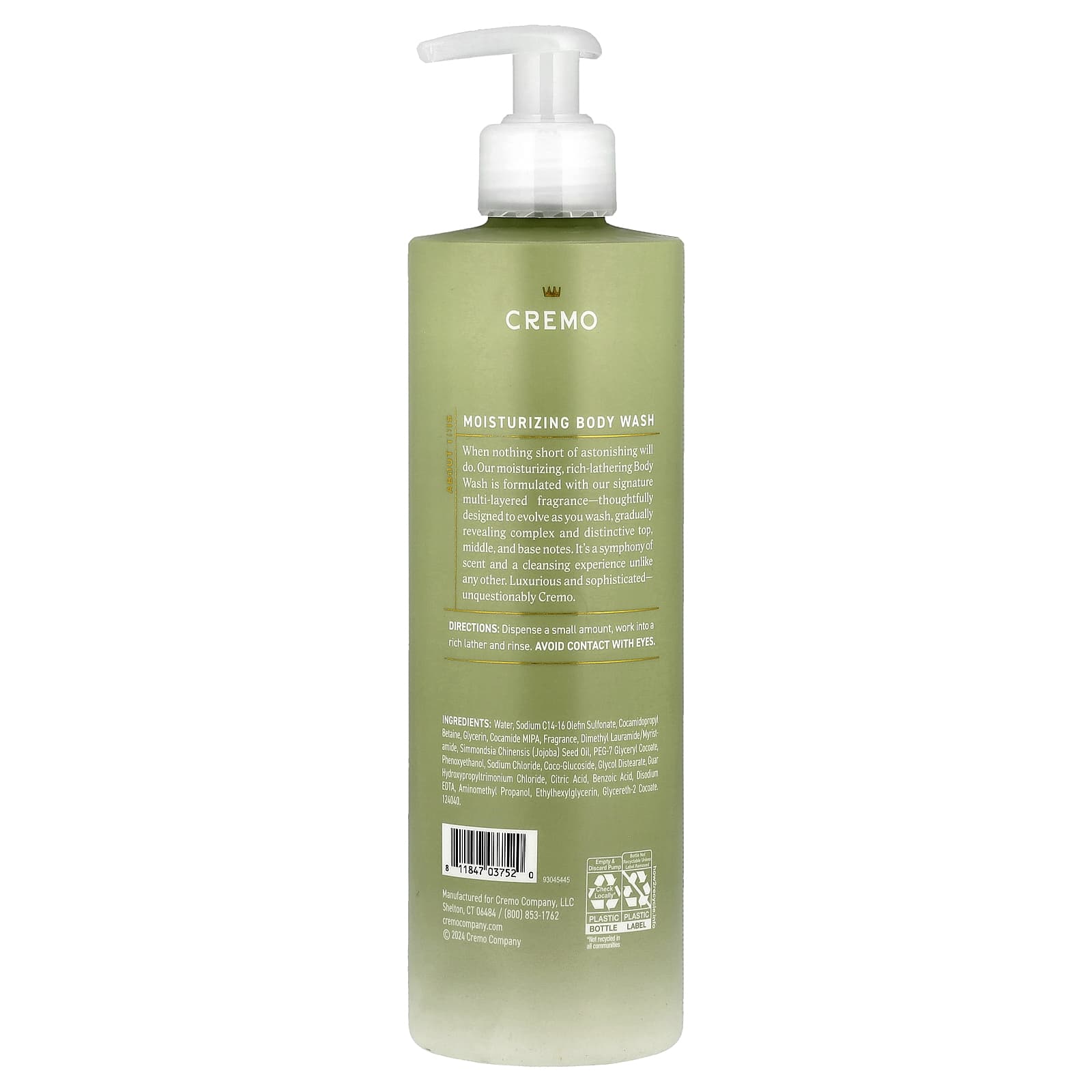 Cremo Pear Blossom Body Wash, 16 fl oz - Moisturizing & Fragrant - Image 2