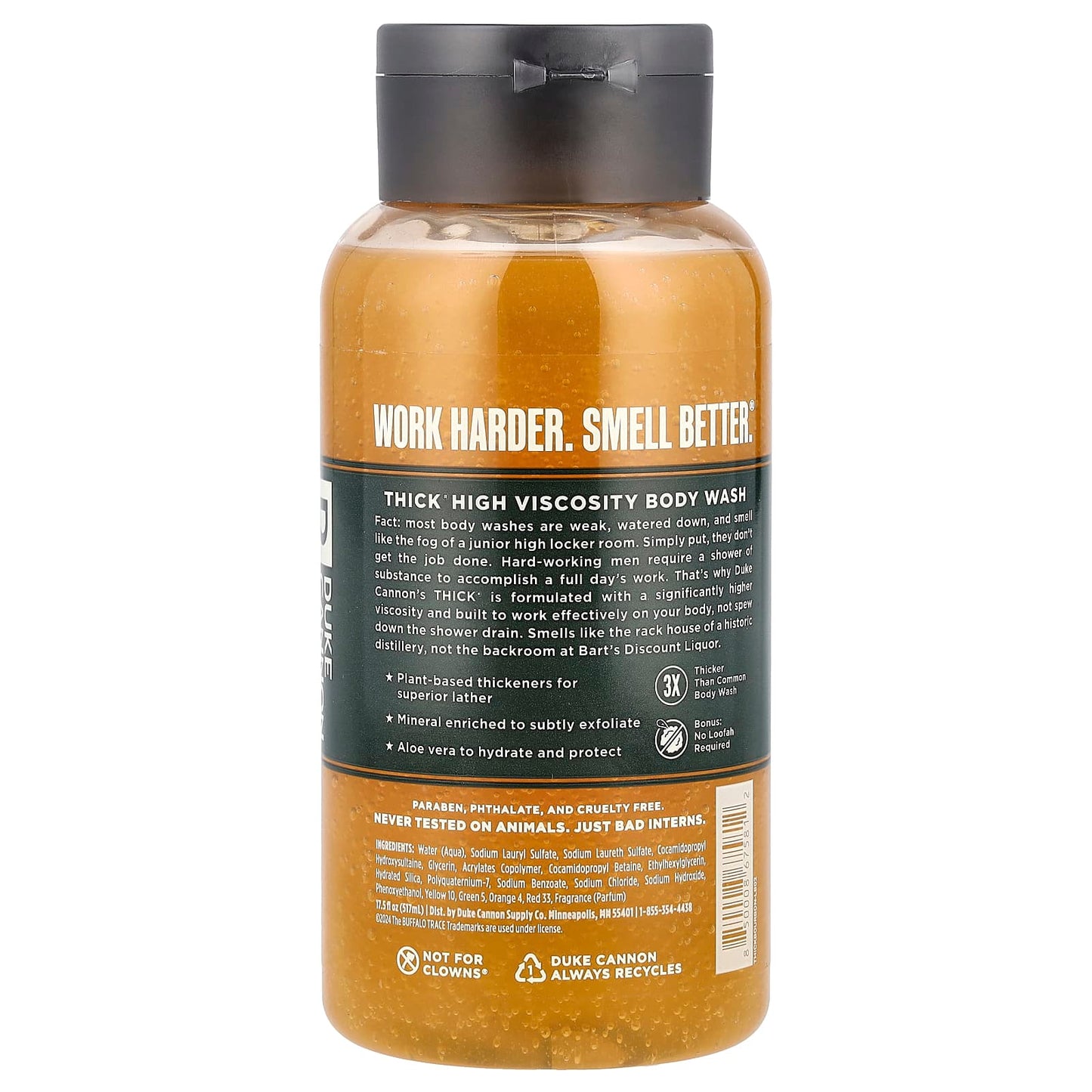 Buffalo Trace Oak Barrel + Amber Body Wash, Thick & Long-Lasting - Image 2