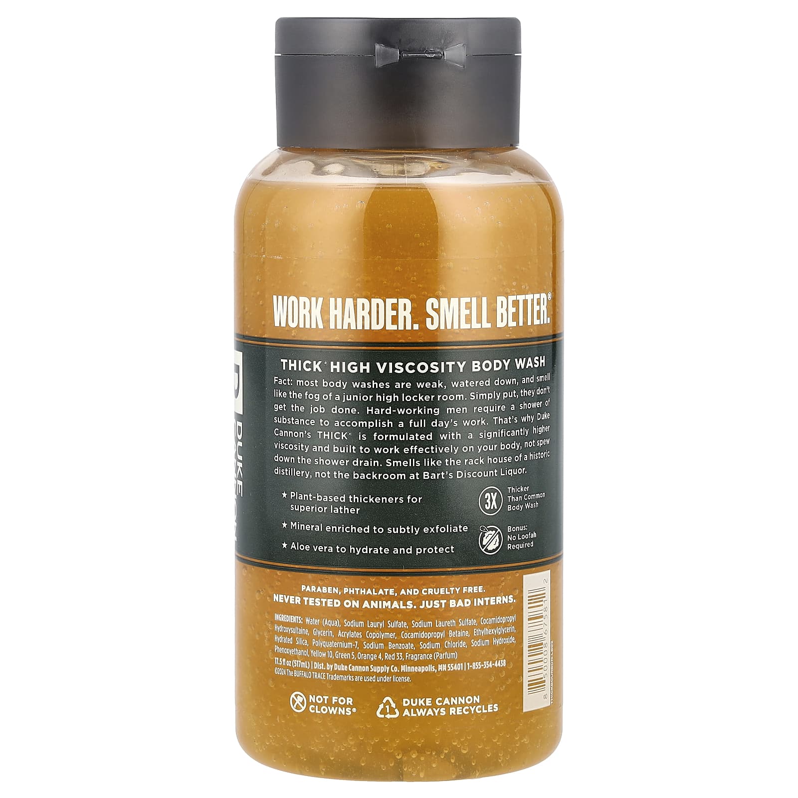 Buffalo Trace Oak Barrel + Amber Body Wash, Thick & Long-Lasting - Image 2