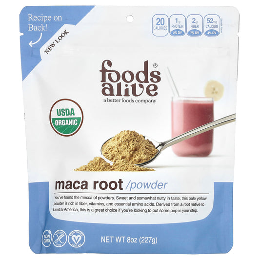Organic Maca Root Powder by Foods Alive - Boost Energy & Vitality - Image 1