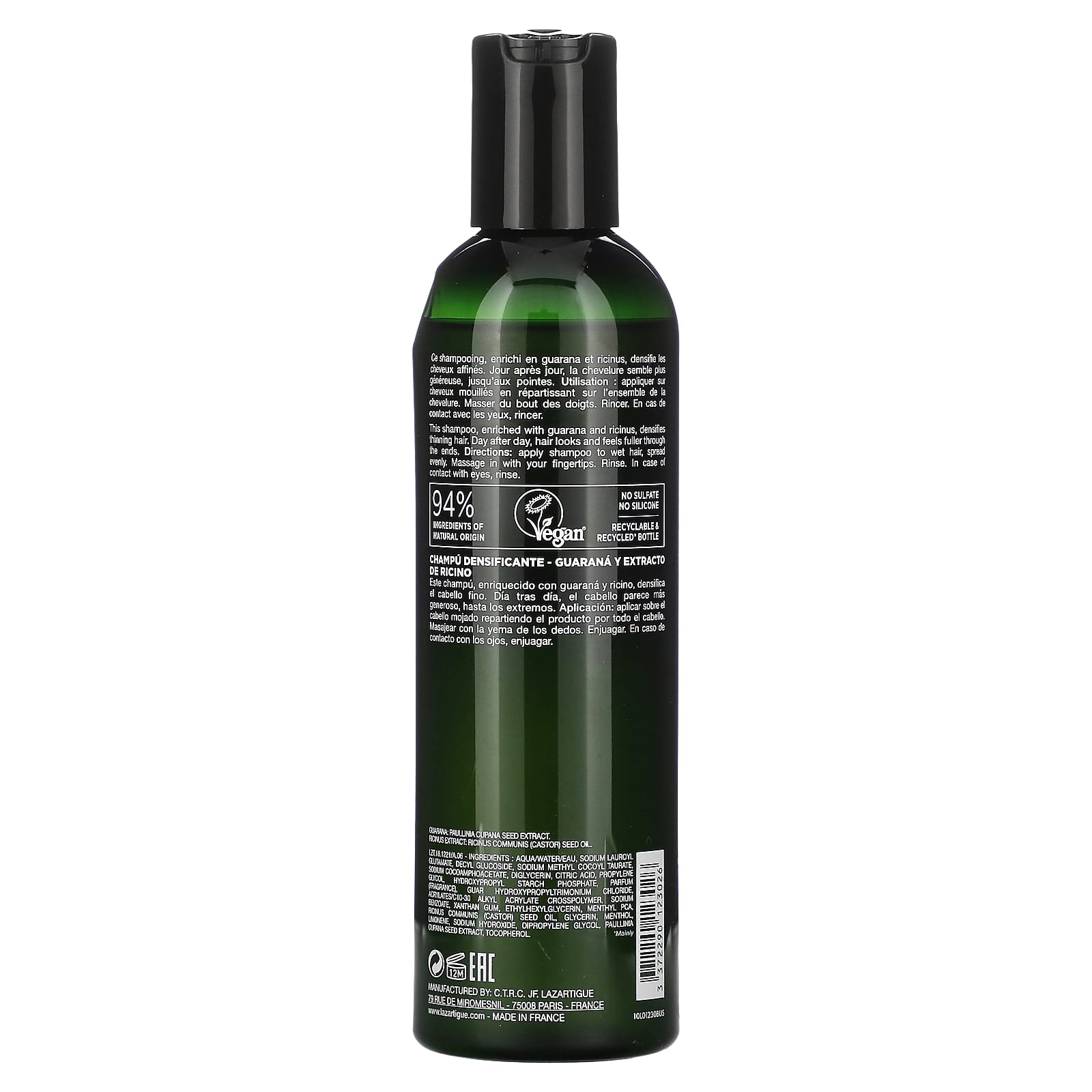 Lazartigue, Fortify, Densifying Shampoo, Thinning Hair, 8.4 fl oz (250 ml) - Image 2