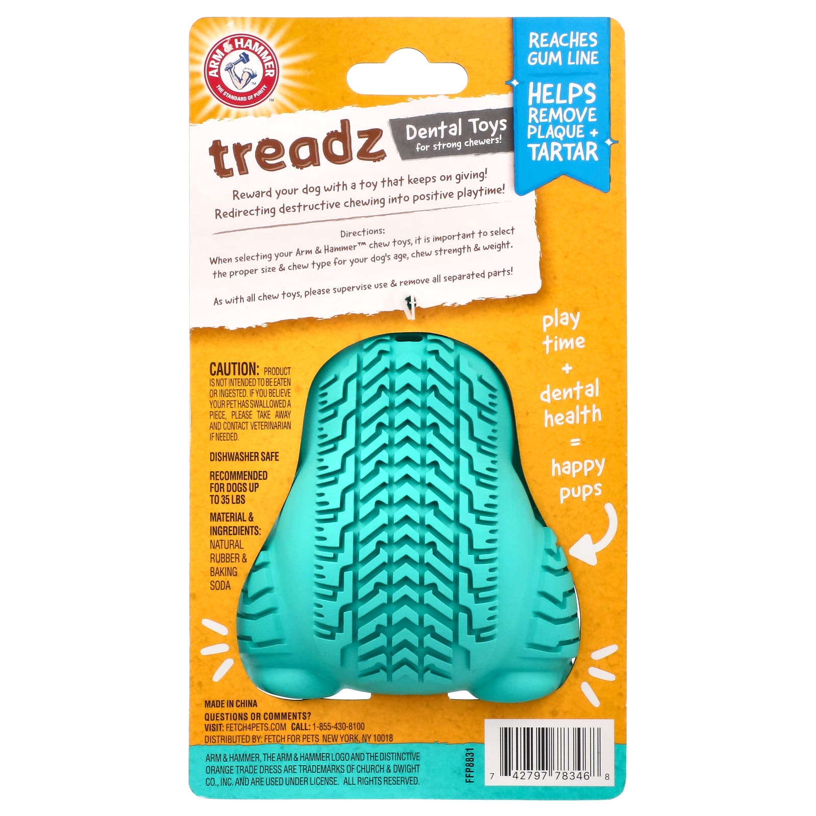 Arm & Hammer Dental Toys for Strong Chewers, Large Gorilla, 1 Toy - $9.99 - Image 2