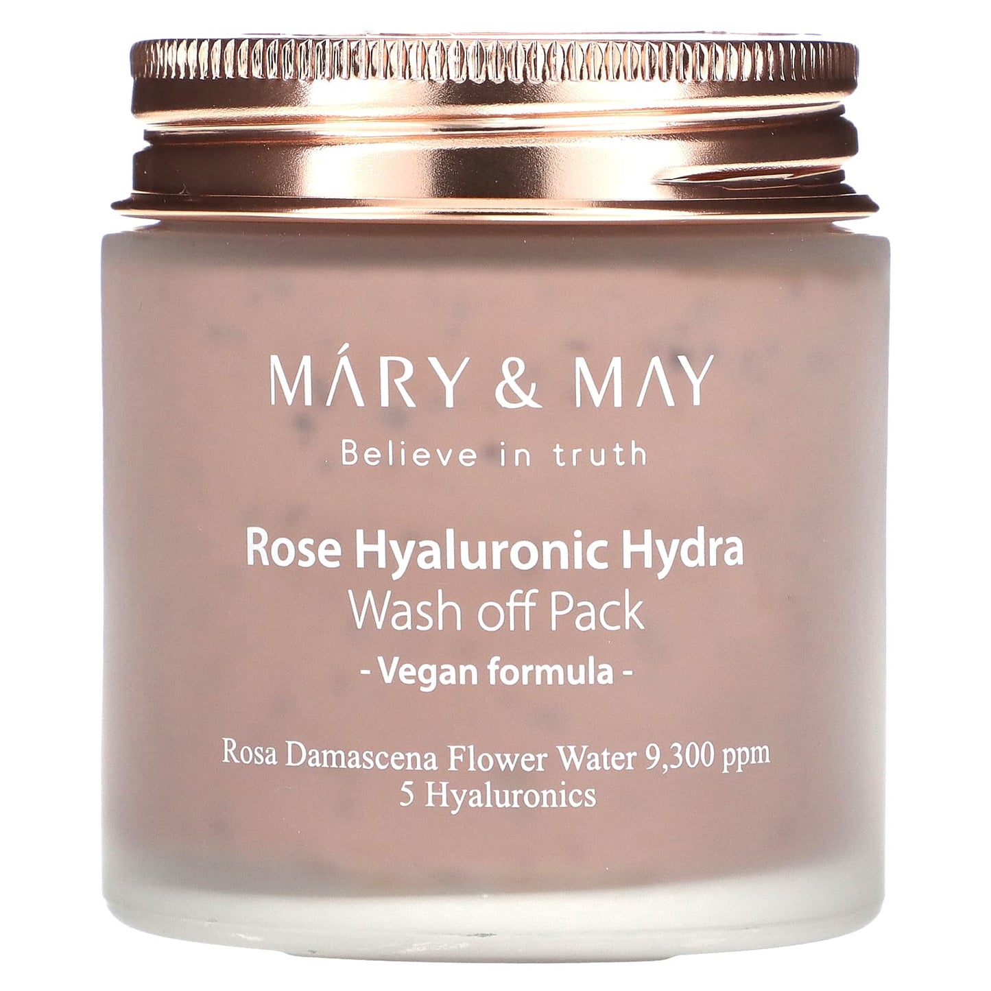 Mary & May, Rose Hyaluronic Hydra, Wash Off Pack, 4.4 oz (125 g) - Image 1