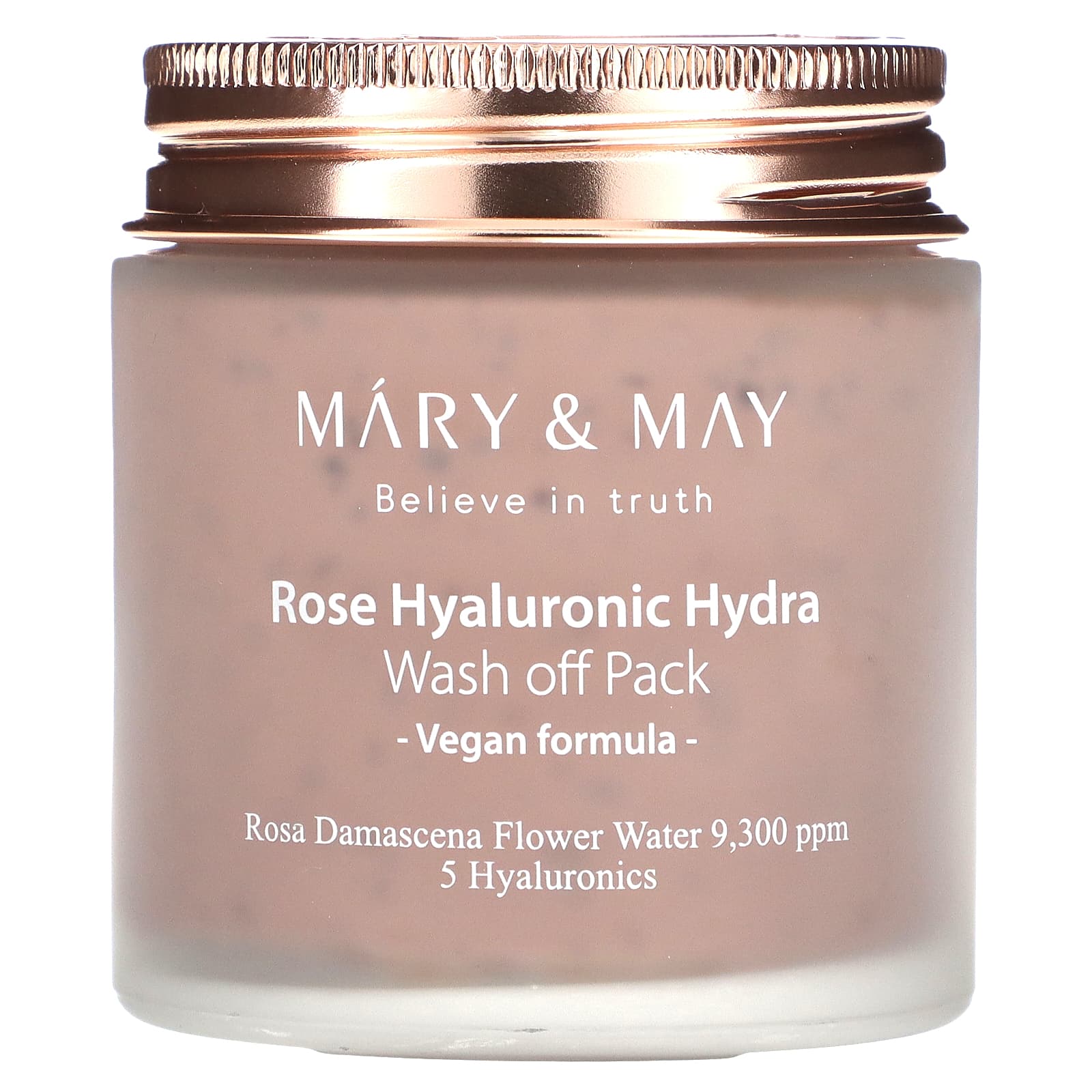 Mary & May, Rose Hyaluronic Hydra, Wash Off Pack, 4.4 oz (125 g) - Image 1