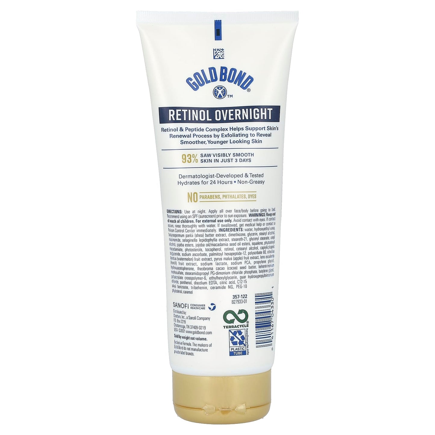 Gold Bond Age Renew Retinol Overnight Body & Face Lotion, 7 oz (198 g) - Image 2