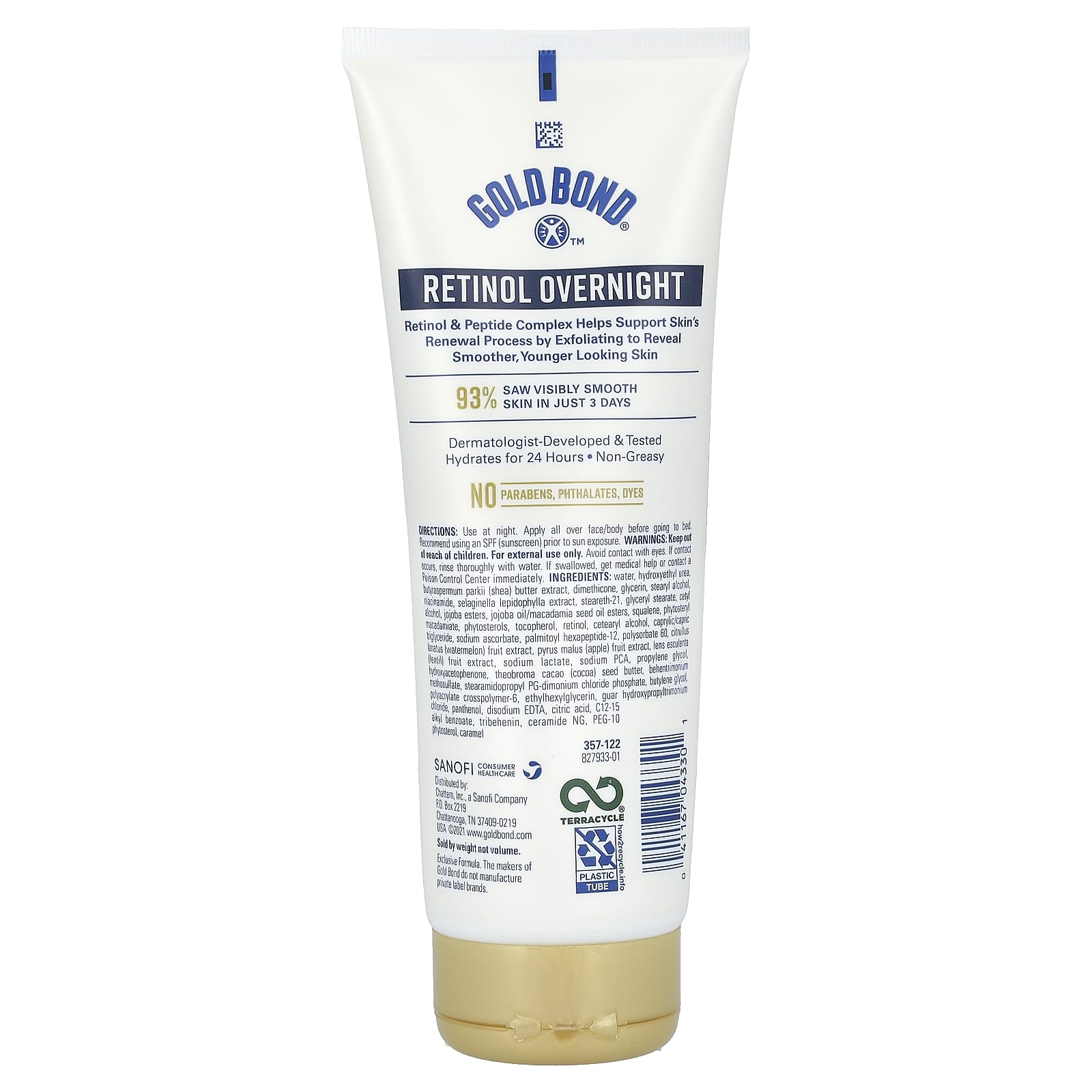 Gold Bond Age Renew Retinol Overnight Body & Face Lotion, 7 oz (198 g) - Image 2