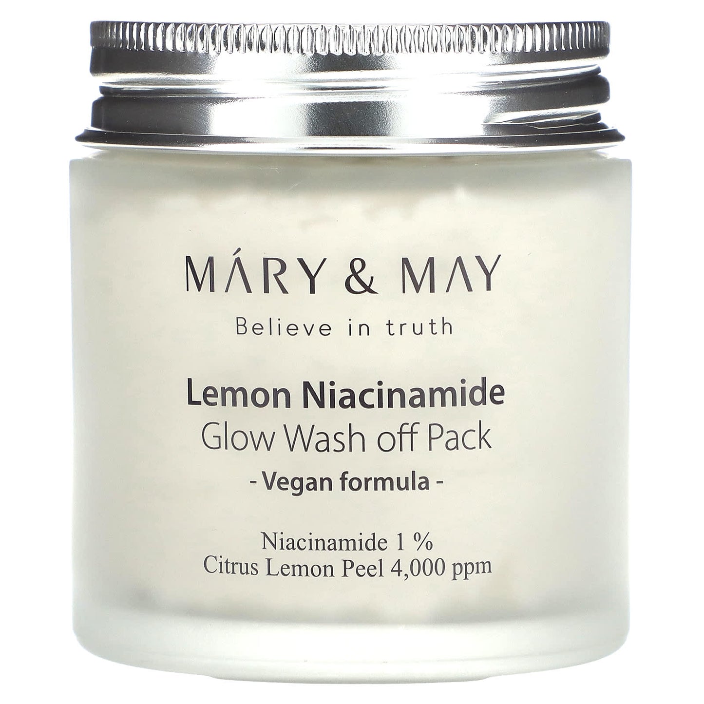 Mary & May, Lemon Niacinamide Glow, Wash off Pack, 4.4 oz (125 g) - Image 1