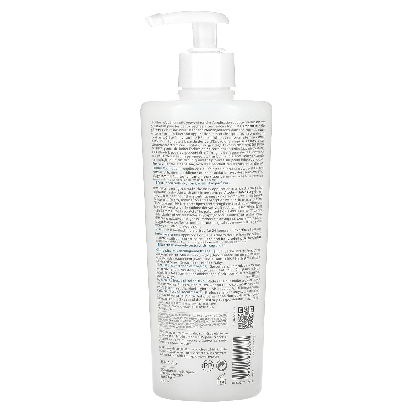 Bioderma Atoderm Intensive Gel-Creme for Dry, Irritated Skin - Image 2