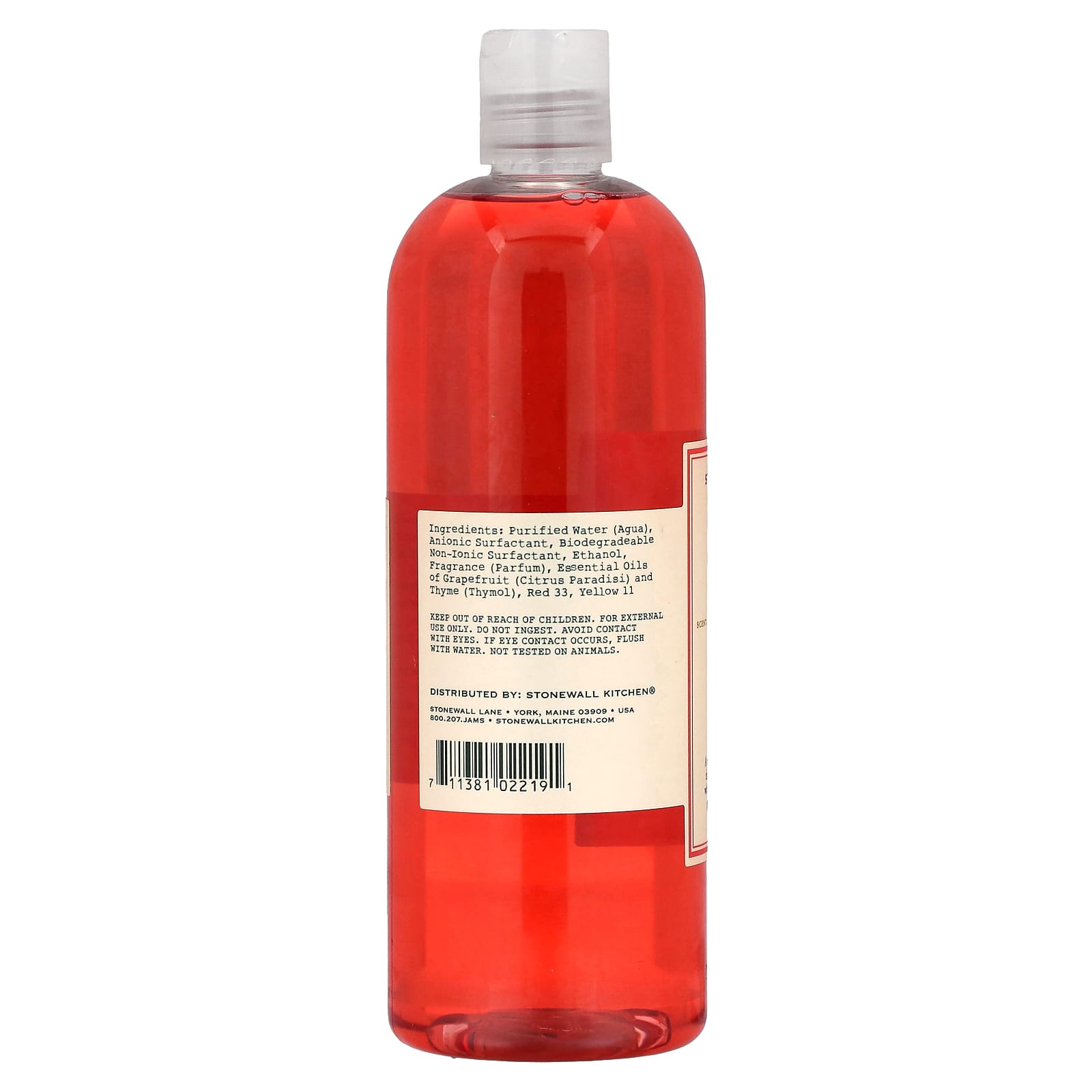 Stonewall Kitchen, Dish Soap, Grapefruit Thyme, 17.6 fl oz (520 ml) - Image 2
