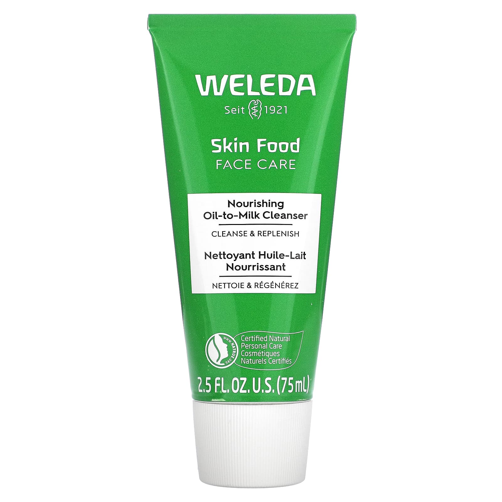 Weleda, Skin Food Face Care, Nourishing Oil-To-Milk Cleanser, 2.5 fl oz (75 ml) - Image 1