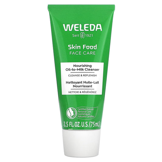 Weleda, Skin Food Face Care, Nourishing Oil-To-Milk Cleanser, 2.5 fl oz (75 ml) - Image 1