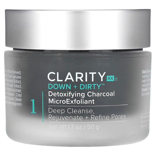 Charcoal Detox Face Mask by ClarityRx, Natural Exfoliant for Glowing Skin - Image 1