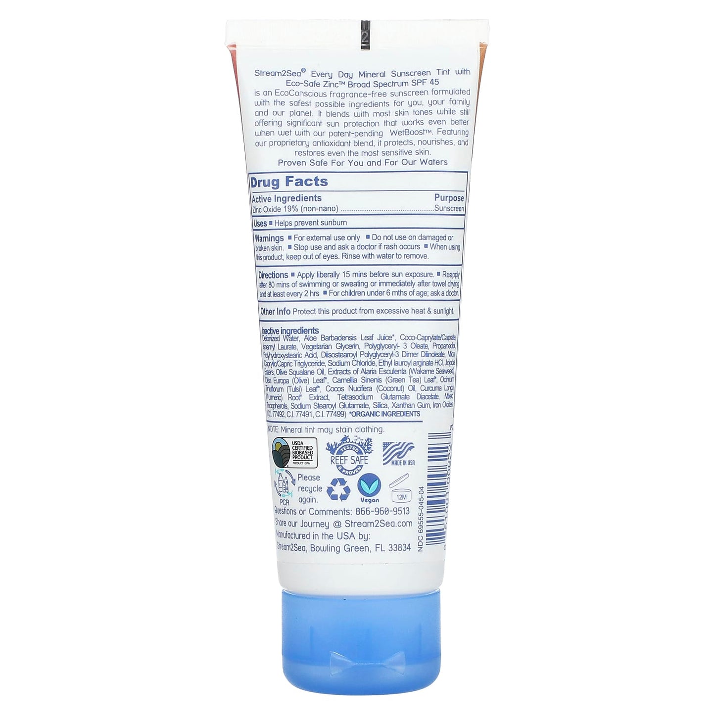 Stream2Sea, Everyday Mineral Sunscreen Tint, SPF 45, Neutral , 2.5 fl oz (75 ml) - Image 2