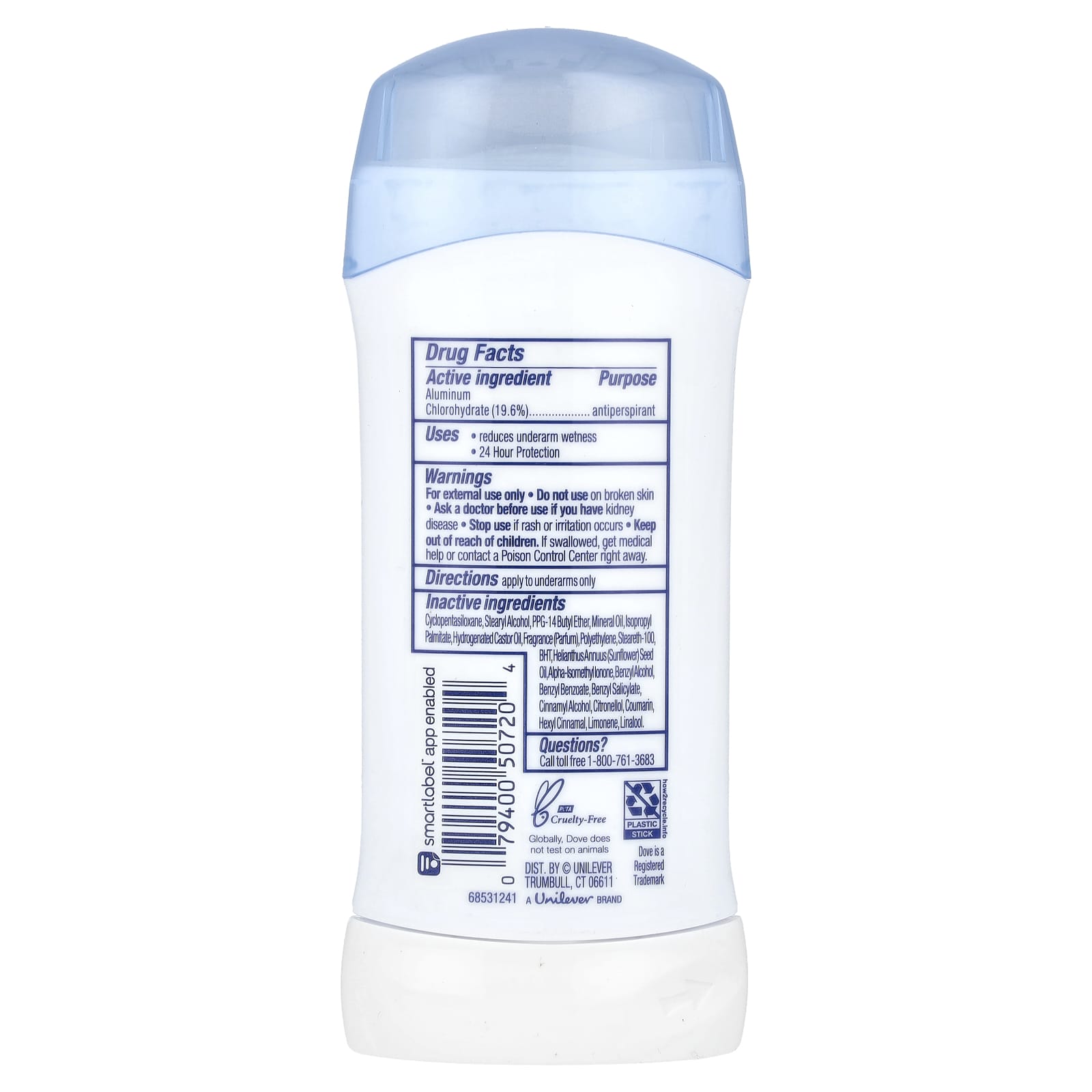 Dove Antiperspirant Deodorant for Women, Long-Lasting & Fragrance-Free - Image 2