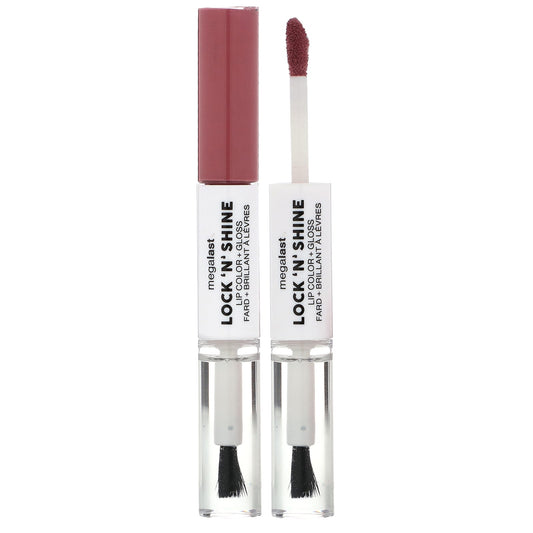 wet n wild, MegaLast, Lock 'N' Shine, Lip Color + Gloss, 1115489 Pinky Promise, 0.26 fl oz (8 ml) - Image 1