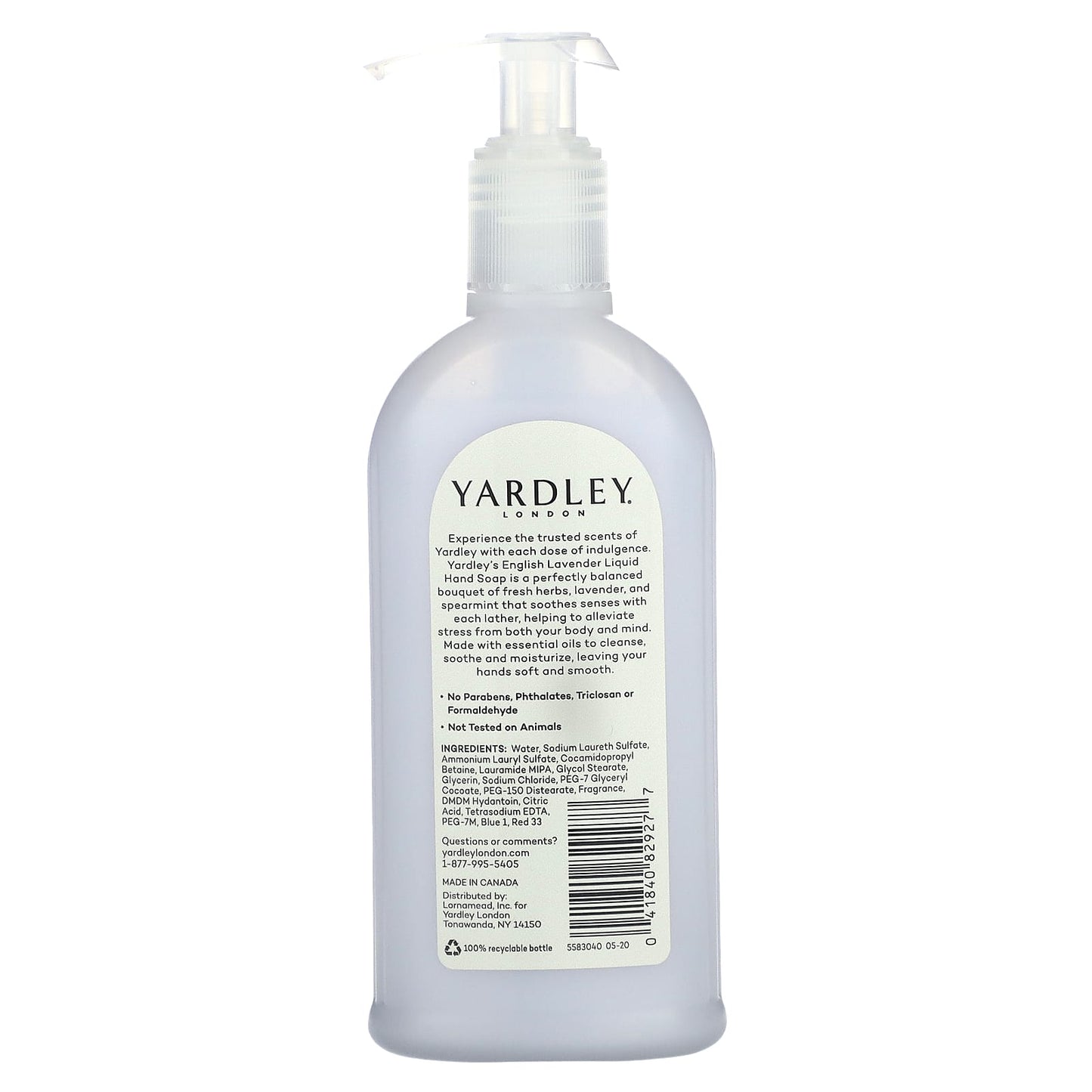 Yardley London, Luxurious Hand Soap, English Lavender, 8.4 fl oz (248 ml) - Image 2