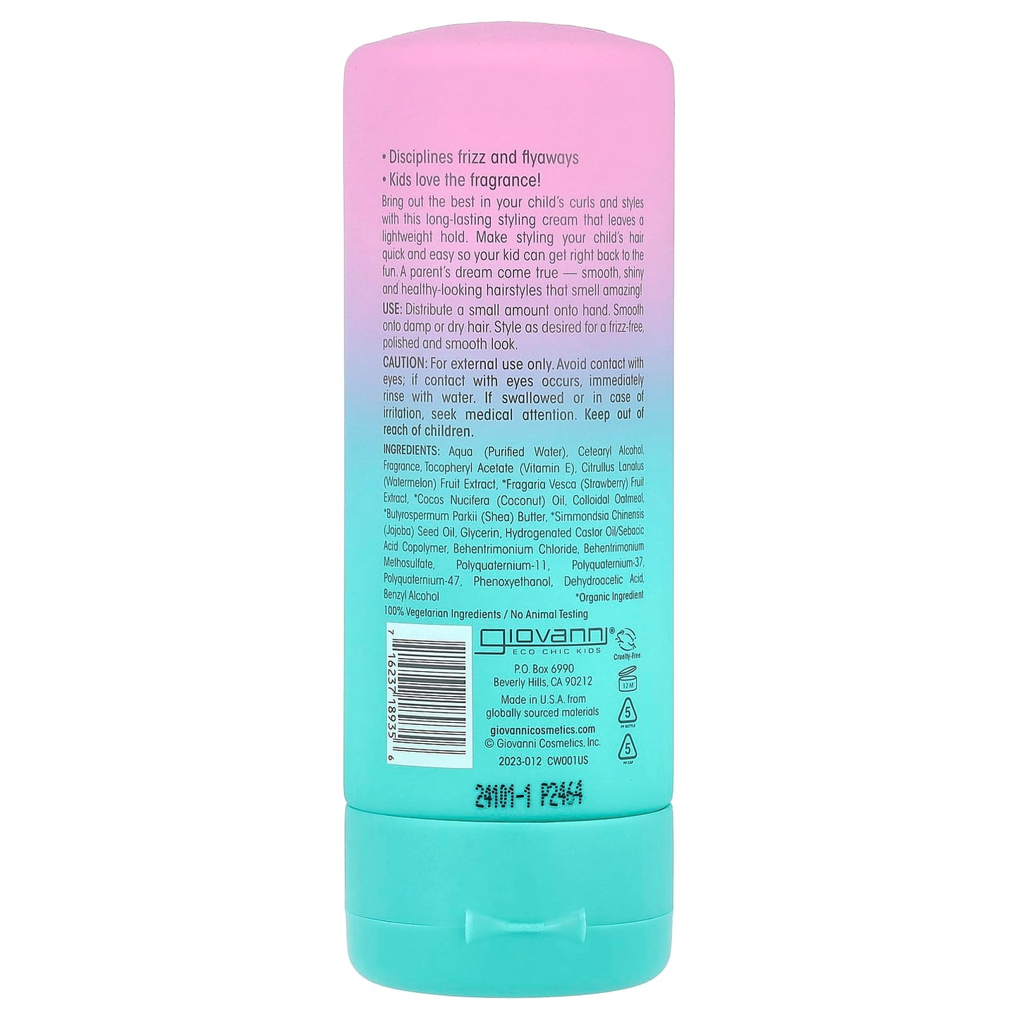 Giovanni Kids Styling Cream, Cruelty-Free & Vegan, 5 fl oz - Image 2