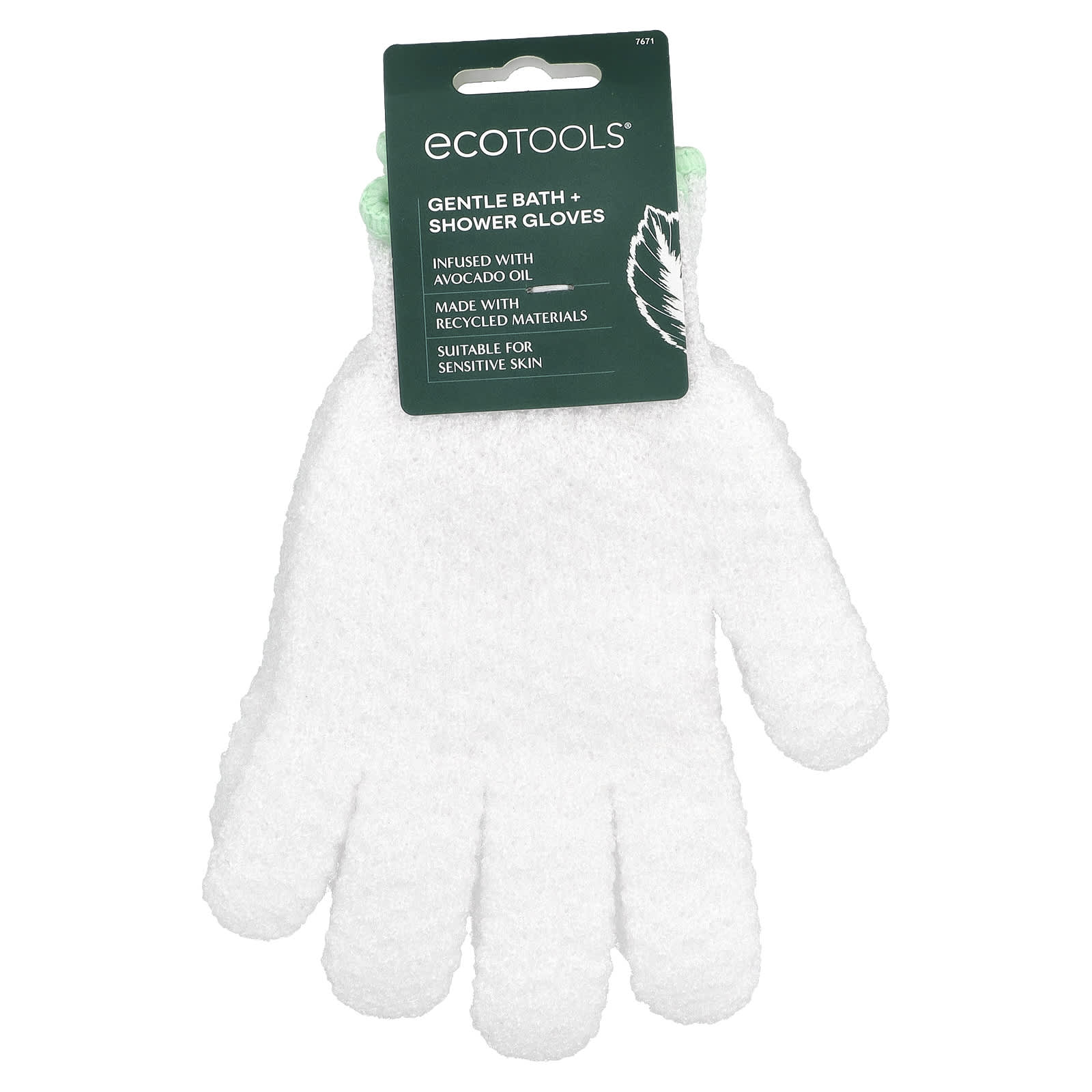 Eco-Friendly Avocado Oil Bath & Shower Gloves - Gentle Exfoliation for Sensitive Skin - Image 1