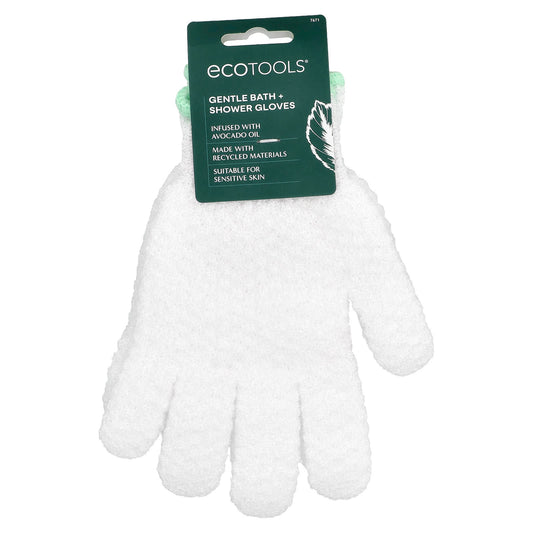 Eco-Friendly Avocado Oil Bath & Shower Gloves - Gentle Exfoliation for Sensitive Skin - Image 1