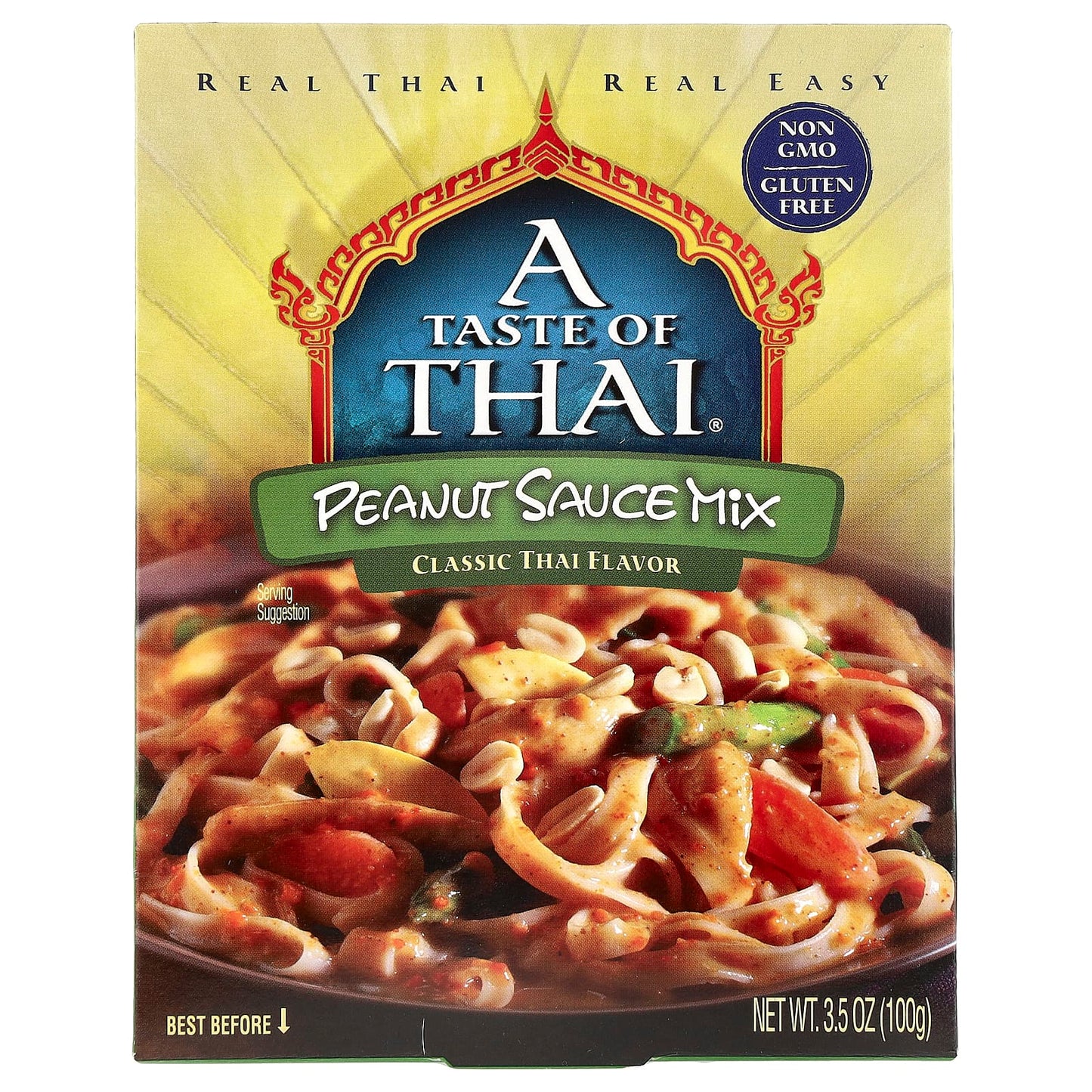 Authentic Thai Peanut Sauce Mix, Classic Flavor, Gluten Free, 3.5 oz - Image 1