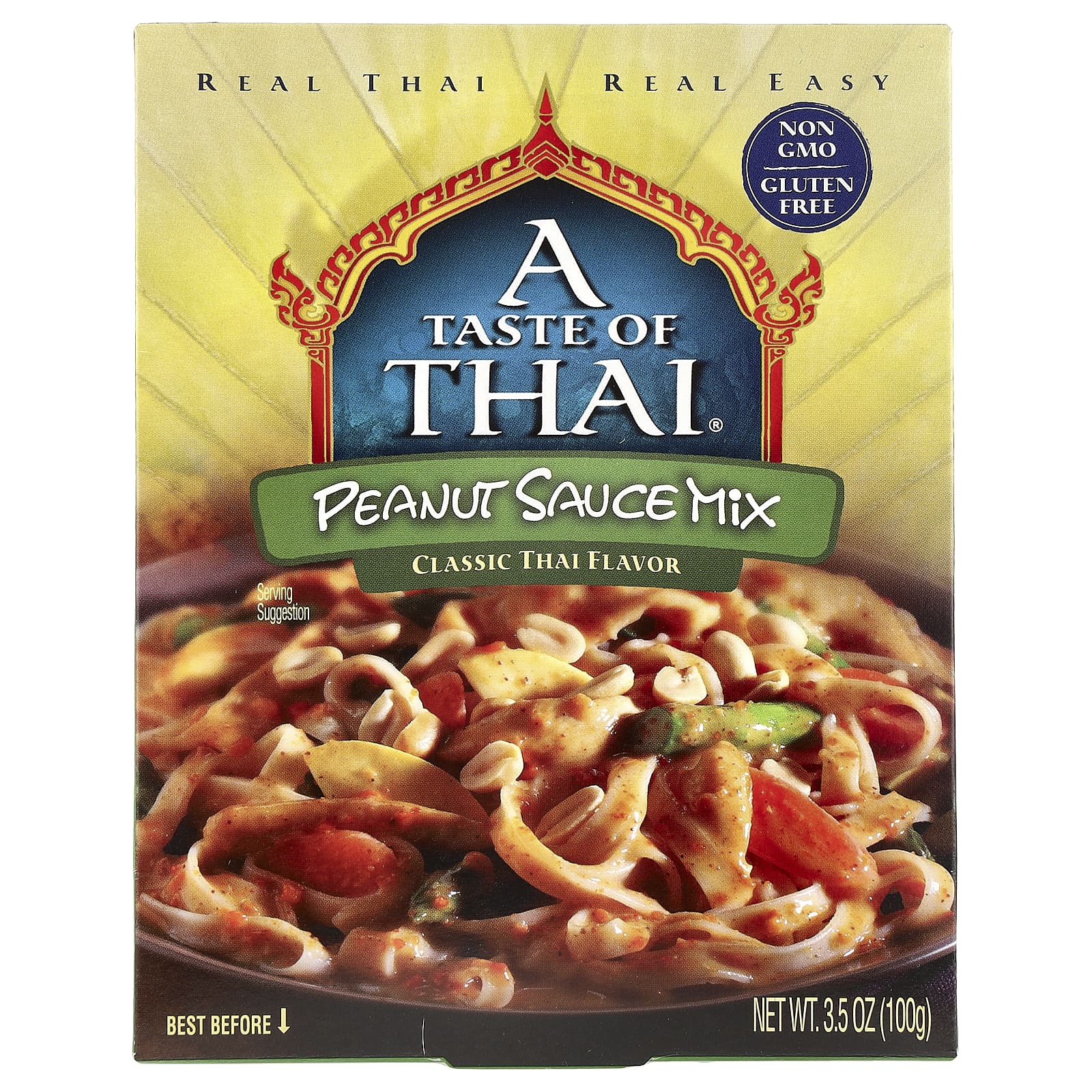 Authentic Thai Peanut Sauce Mix, Classic Flavor, Gluten Free, 3.5 oz - Image 1