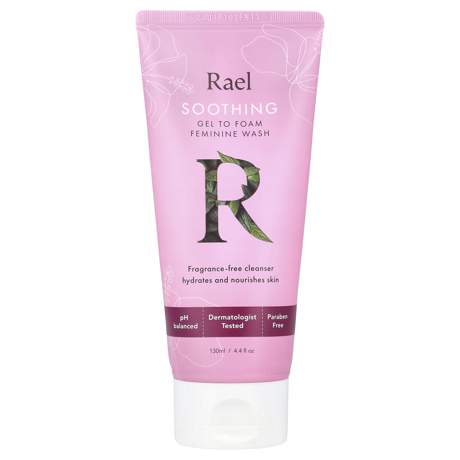 Rael, Gel To Foam Feminine Wash, Soothing, Fragrance Free, 4.4 fl oz (130 ml) - Image 1