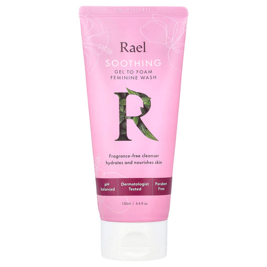 Rael, Gel To Foam Feminine Wash, Soothing, Fragrance Free, 4.4 fl oz (130 ml) - Image 1