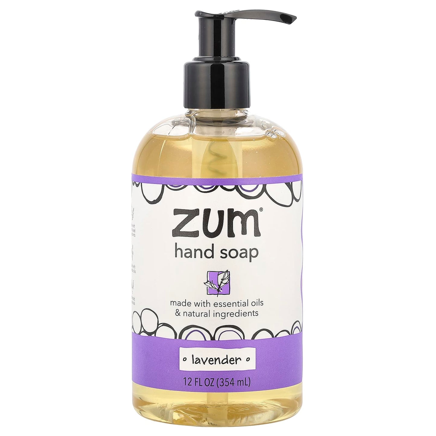 ZUM, Hand Soap, Lavender, 12 fl oz (354 ml) - Image 1