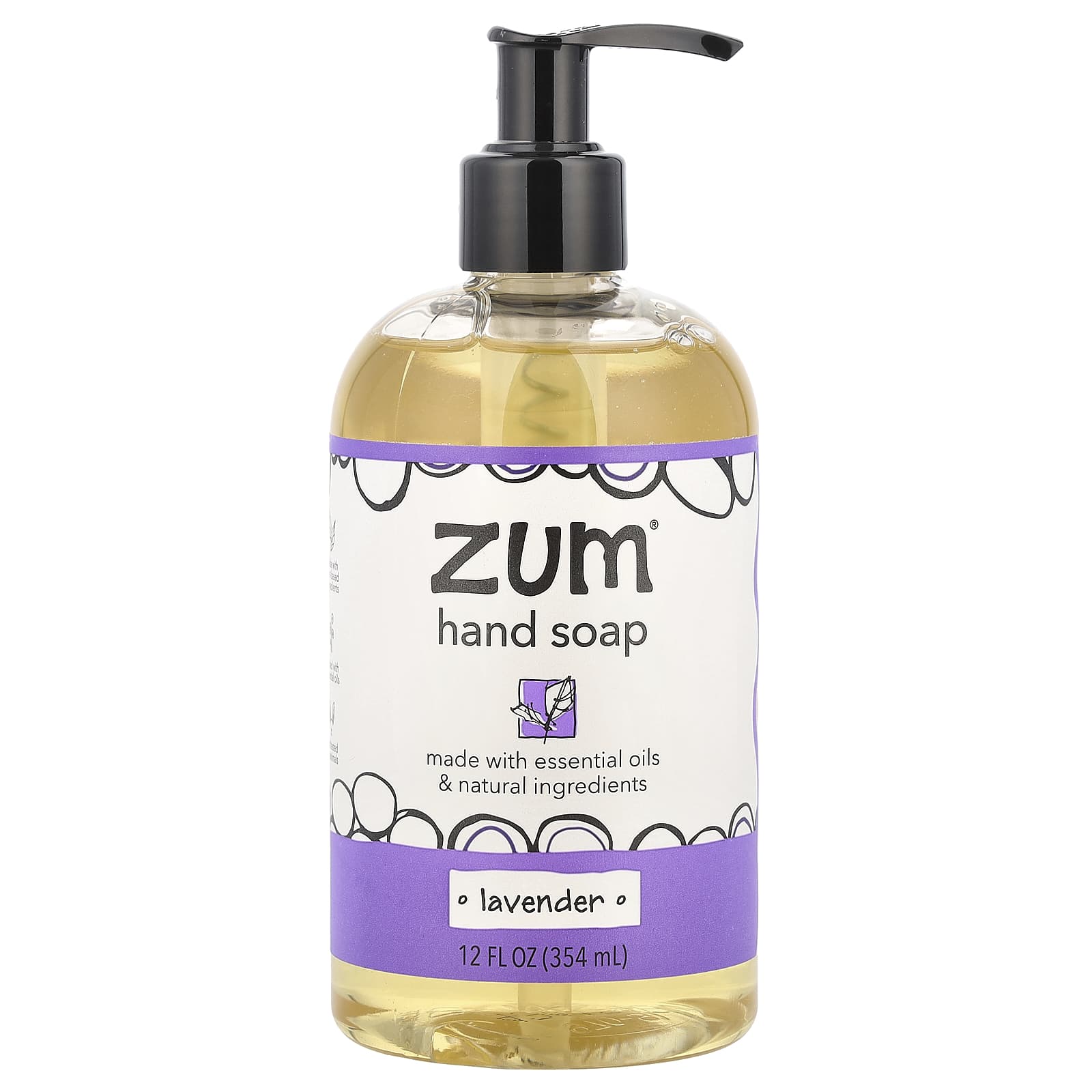 ZUM, Hand Soap, Lavender, 12 fl oz (354 ml) - Image 1