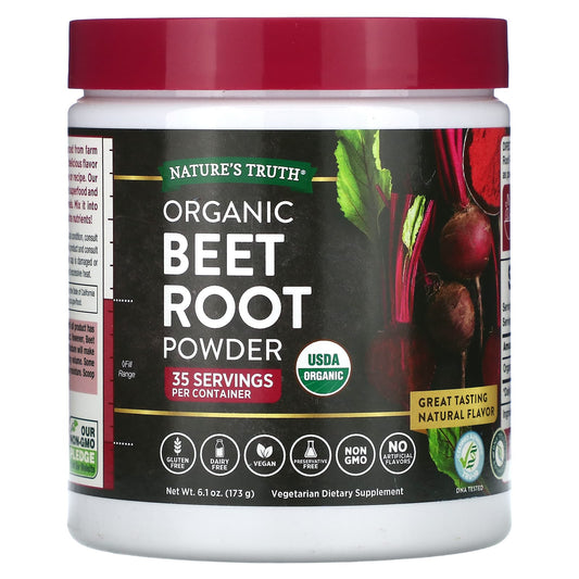 Nature's Truth, Organic Beet Root Powder, 6.1 oz (173 g) - Image 1