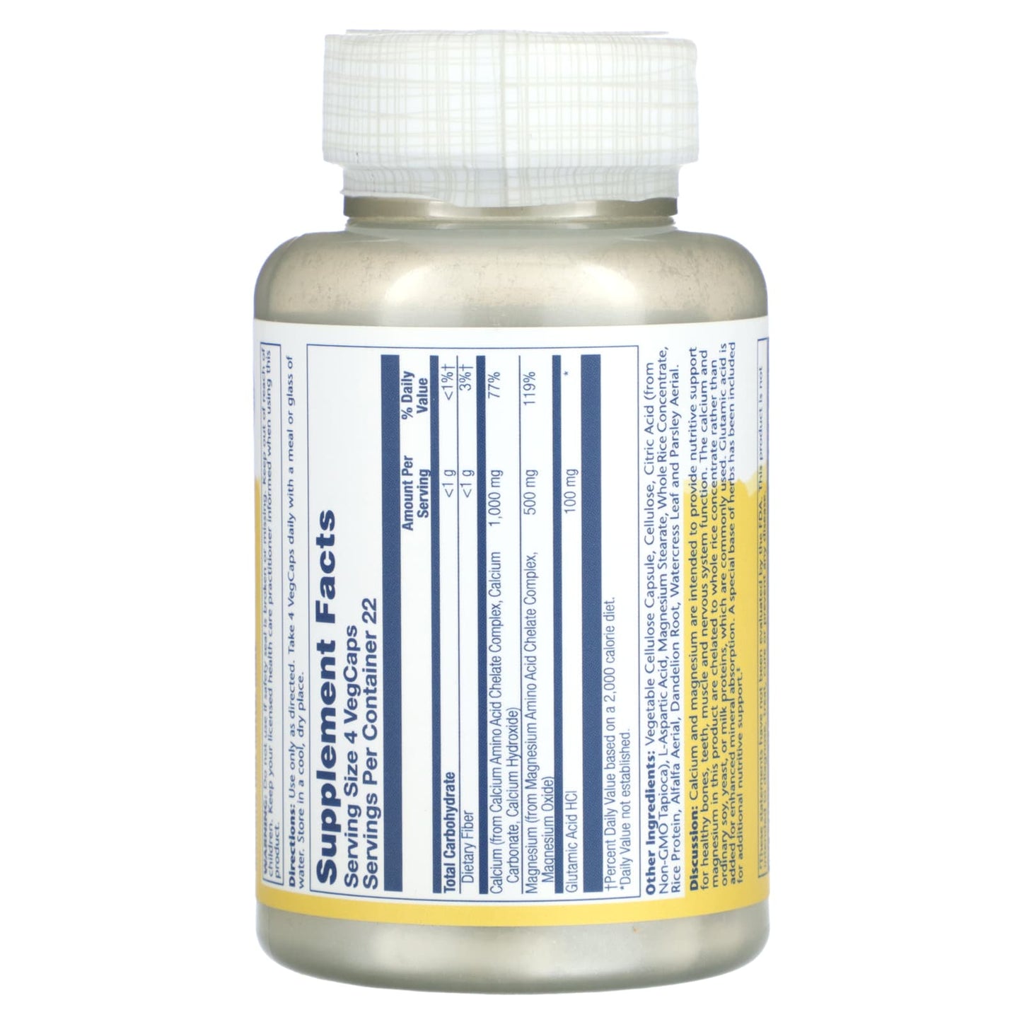 Solaray, Enhanced Absorption Calcium Magnesium, 90 VegCaps - Image 2