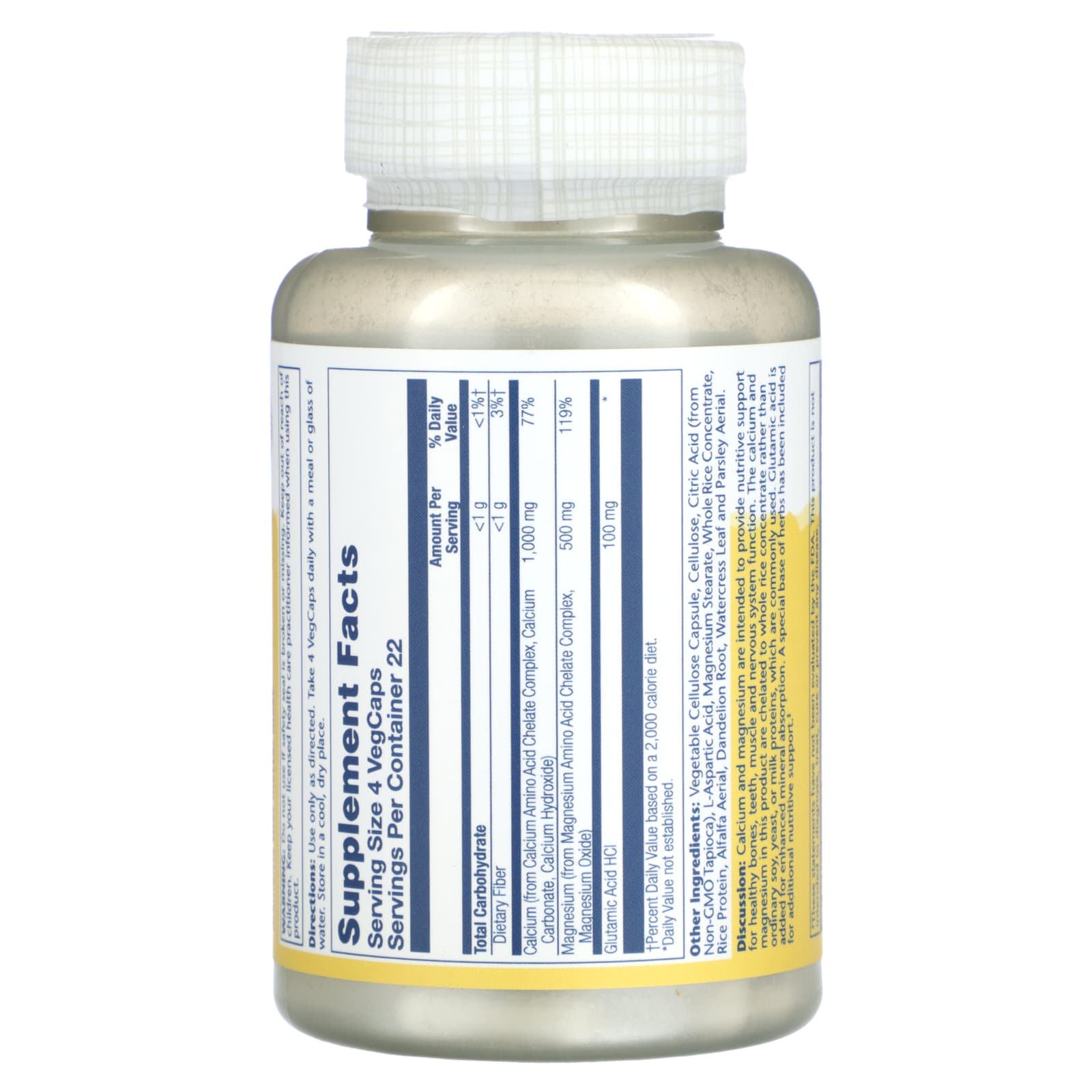 Solaray, Enhanced Absorption Calcium Magnesium, 90 VegCaps - Image 2