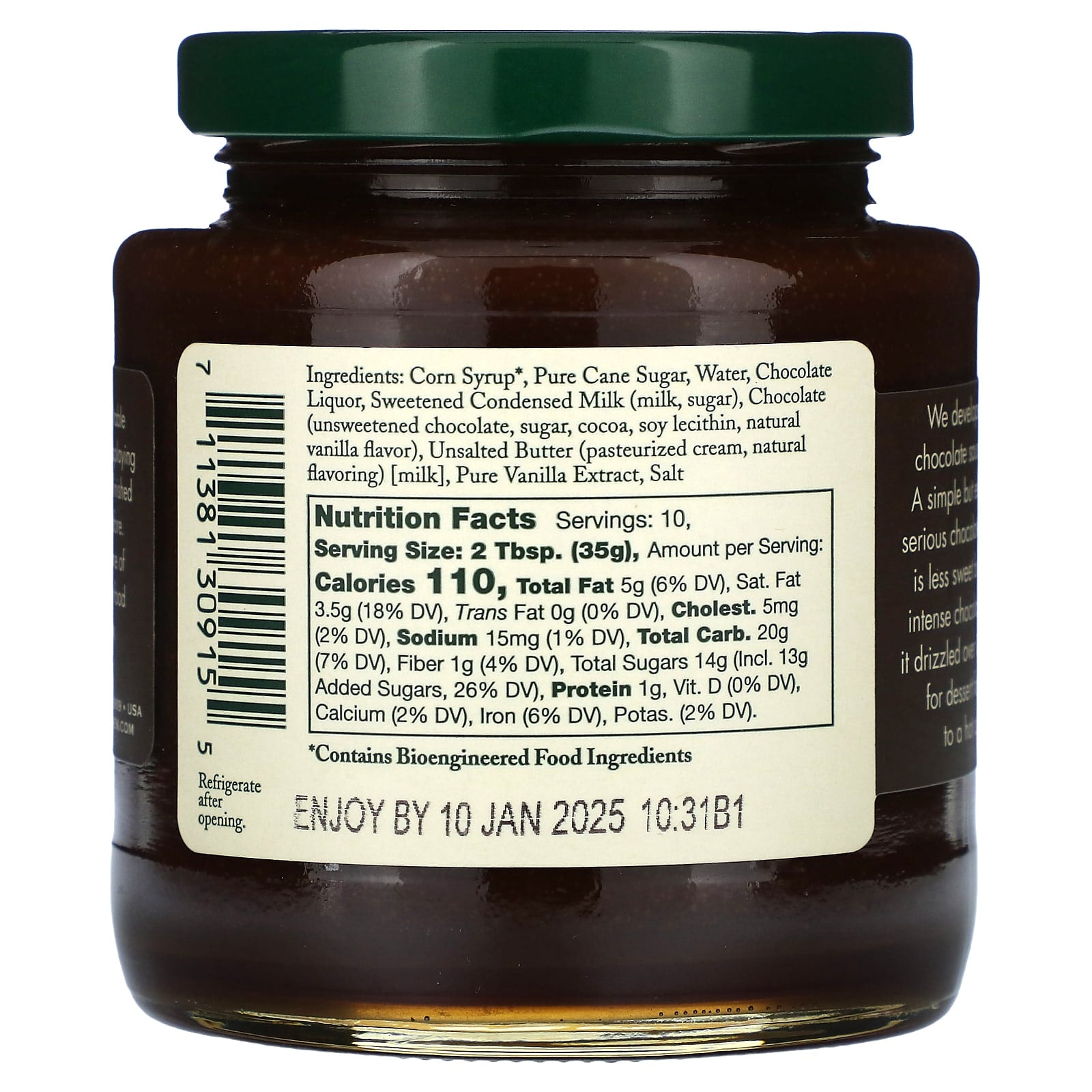 Stonewall Kitchen, Bittersweet Chocolate Sauce, 12.5 oz (354 g) - Image 2