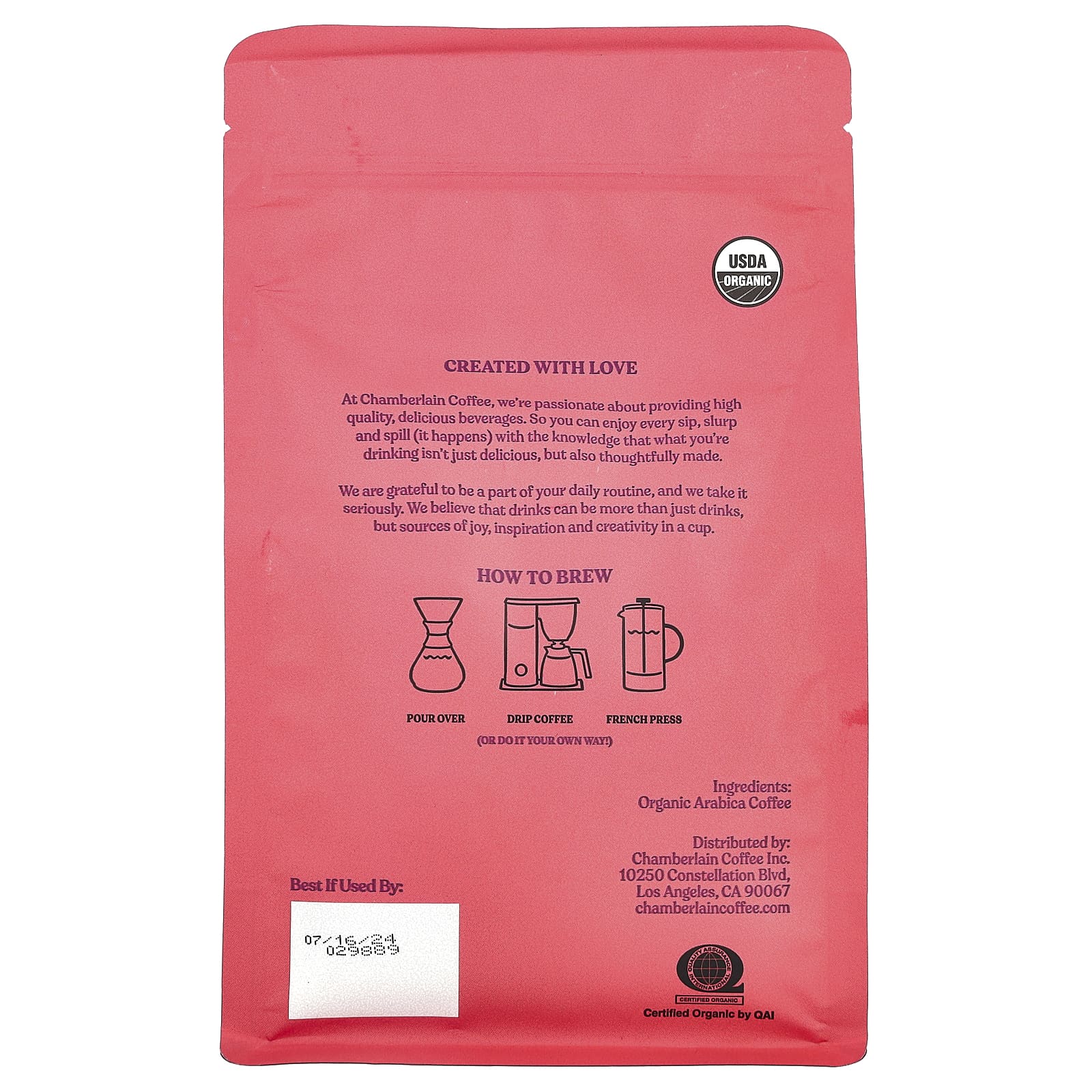 Chamberlain Coffee Social Dog Blend Ground Medium Roast 12oz - Image 2