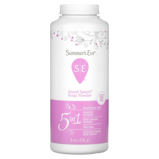 Summer's Eve, 5 in 1 Island Splash Body Powder, 8 oz (226 g) - Image 1