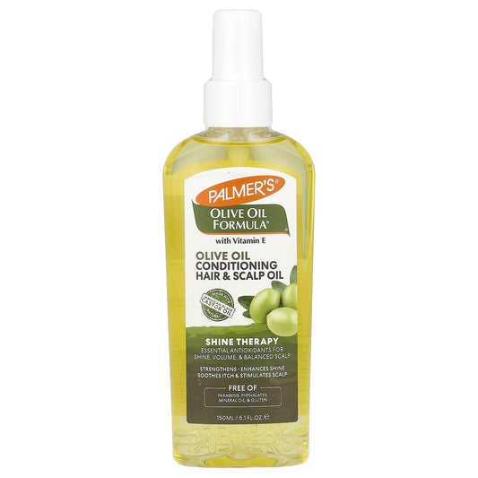 Palmer's, Olive Oil Formula® with Vitamin E, Conditioning Hair & Scalp Oil, Shine Therapy, 5.1 fl oz (150 ml) - Image 1